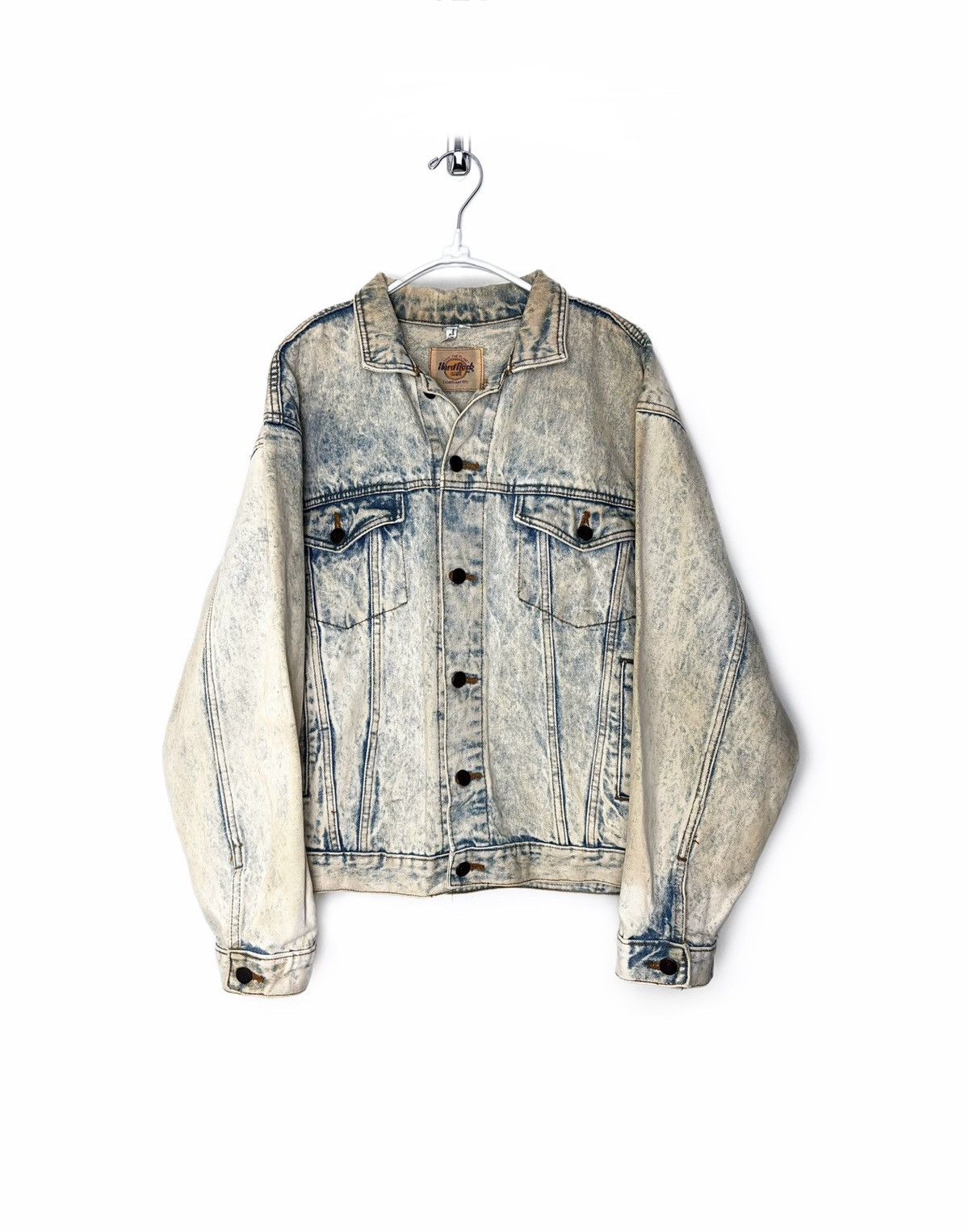Hard Rock Cafe 90’s Hard Rock Cafe Paris “Save The Planet” Denim Jacket Size US L / EU 52-54 / 3 - 2 Thumbnail