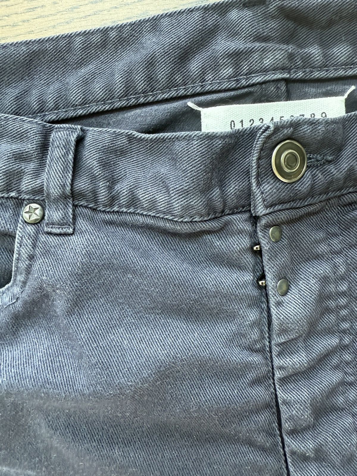 Maison Margiela Early Martin Margiela Line 10 Mens Blue Twill Slim Jeans Size US 33 - 7 Thumbnail