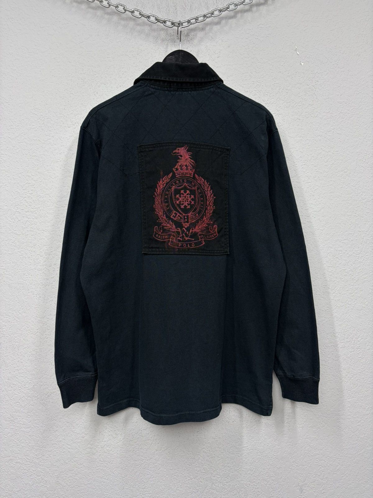 Polo Ralph Lauren Vintage Polo Ralph Lauren Rugby Polo Long Sleeve RRL Drake Size US L / EU 52-54 / 3 - 10 Thumbnail