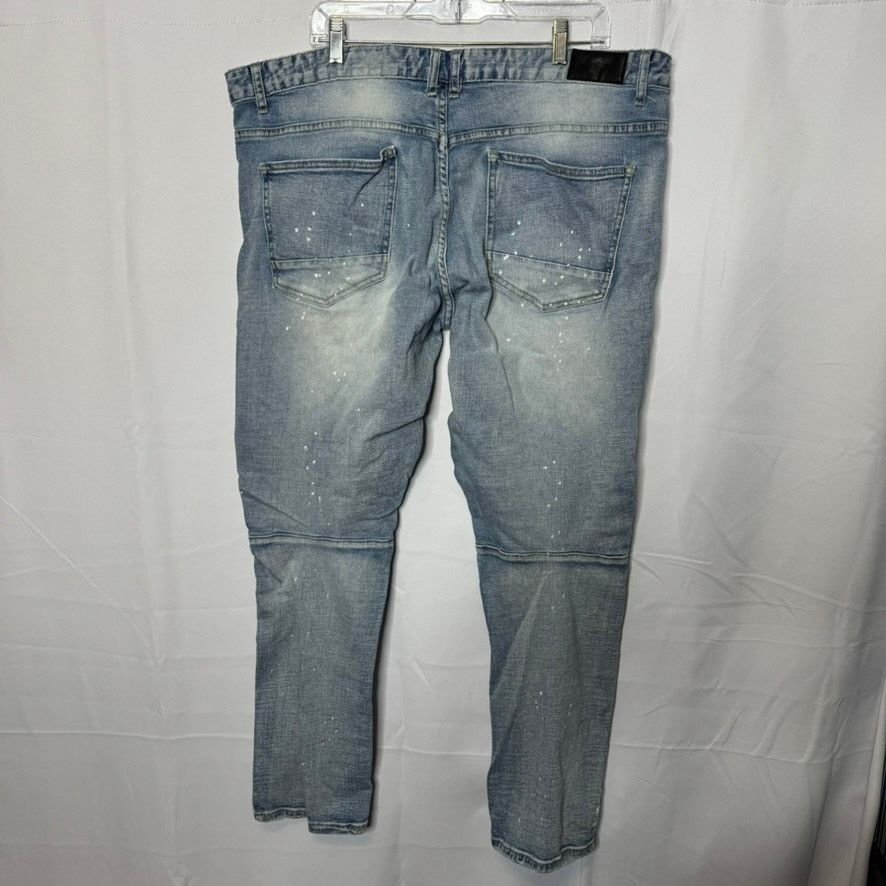 Smoke Rise Smoke Rise Distressed Biker Jeans 42x32 Moto Denim Size US 42 / EU 58 - 3 Thumbnail