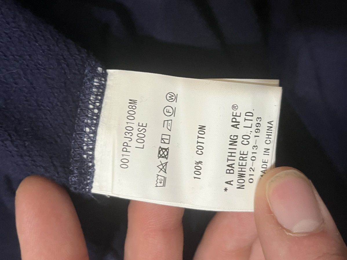 Bape Navy A Bathing Ape Relaxed Flame Head Pullover Hoodie Size US XL / EU 56 / 4 - 7 Thumbnail
