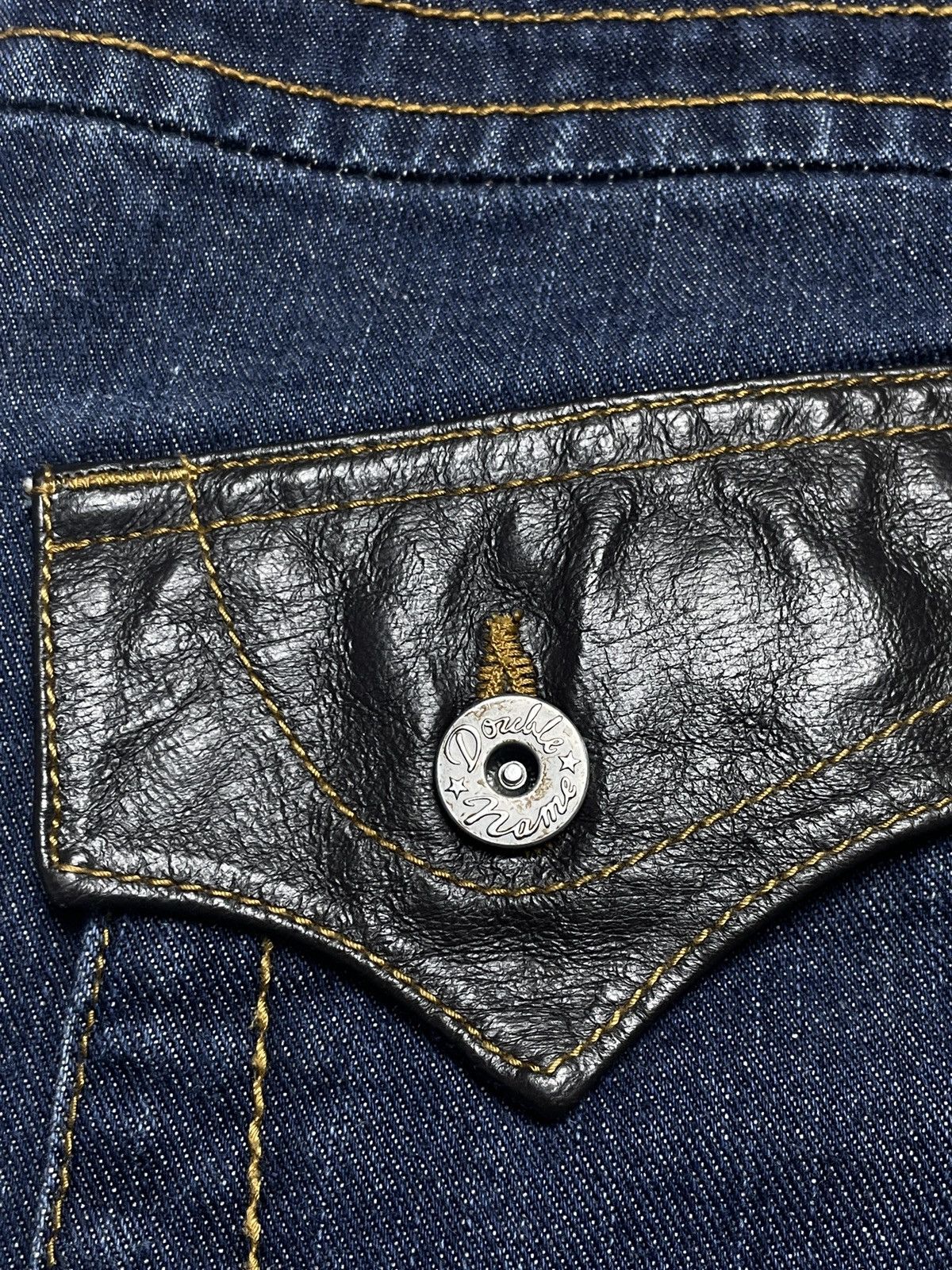 Tornado Mart 2000’s Double Name - Curve W/ Leather Pocket Pants Size US 30 / EU 46 - 18 Thumbnail