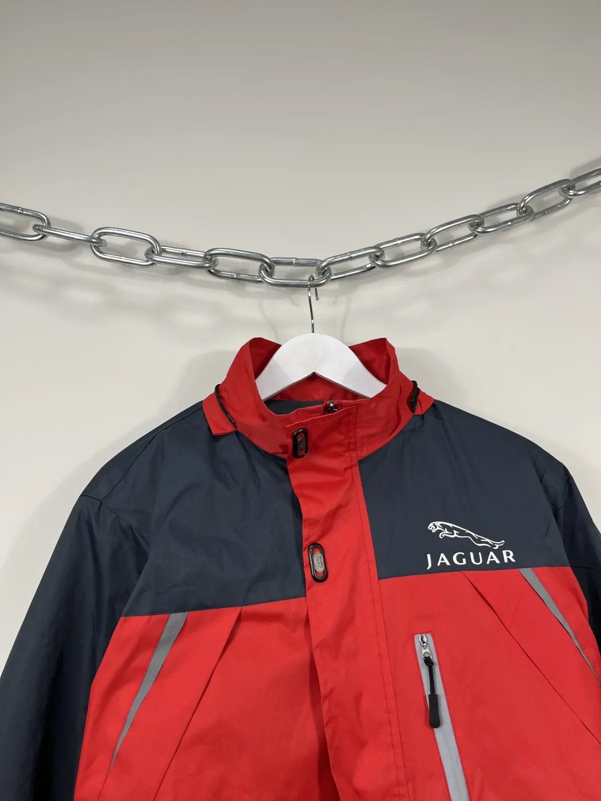 Formula 1 × Vintage Vintage Jaguar F1 Red Big Logo Bomber Racing Jacket Size US L / EU 52-54 / 3 - 8 Thumbnail