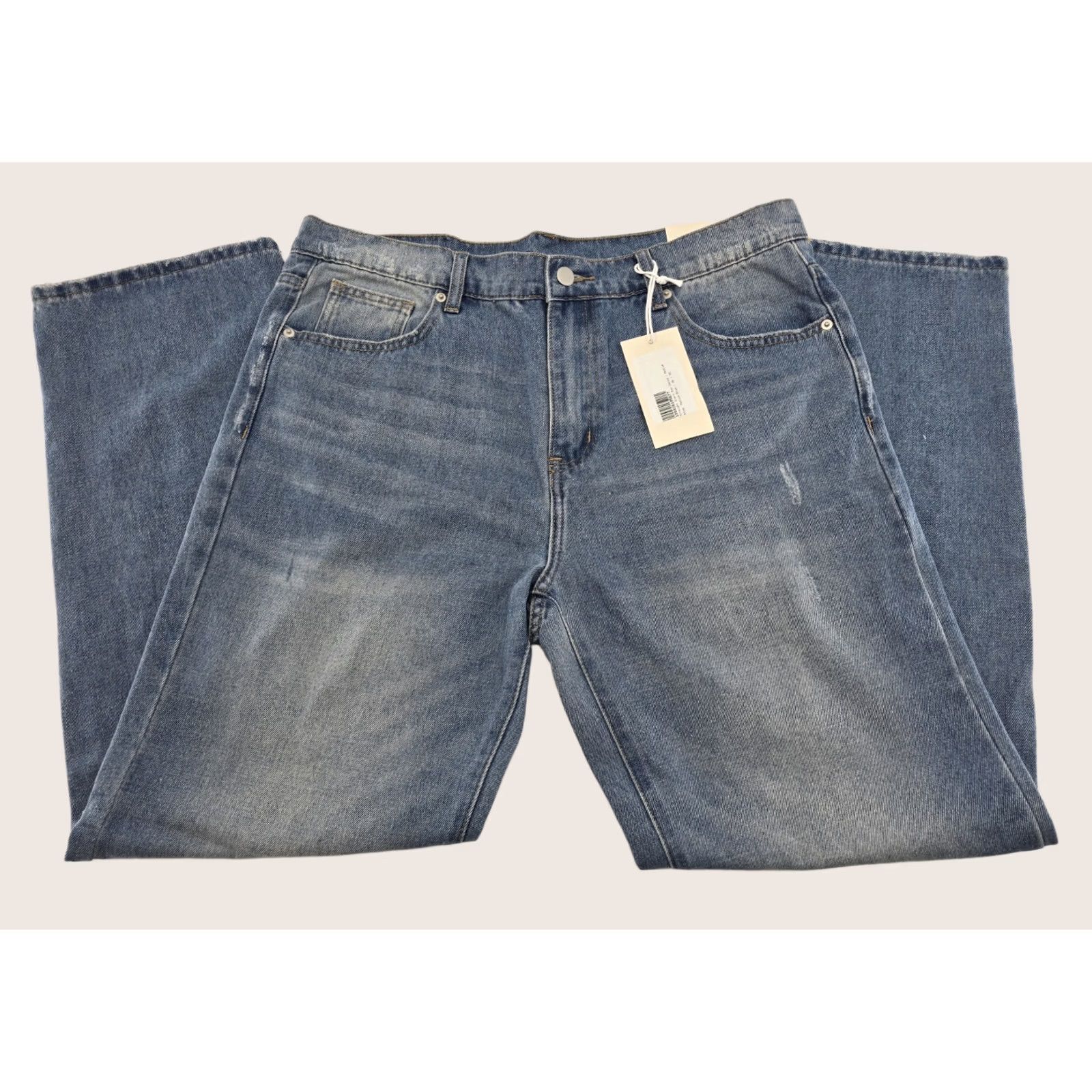 MNML mnml Jeans - Denim - Medium Blue - 36x30 - Regular Straight - NWT Men's Everyday Denim Jeans Size US 36 / EU 52 - 1 Thumbnail
