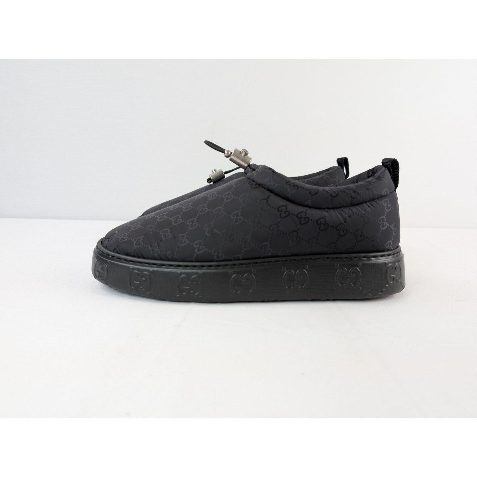 Gucci o1rshd1 M Nut Nylon Moccasin Shoes in Black Size US 10.5 / EU 43-44 - 10 Thumbnail