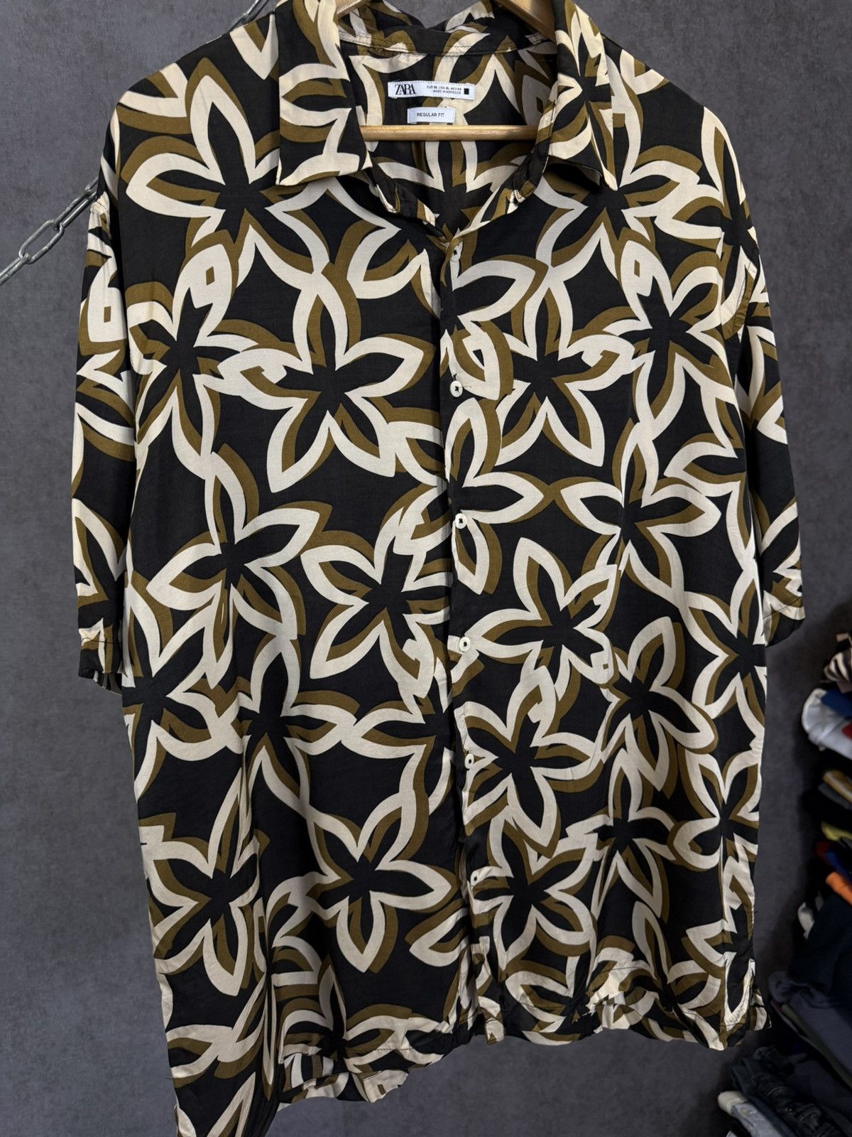 Zara Zara Man art crazy Hawaiian shirt Size US XL / EU 56 / 4 - 3 Thumbnail