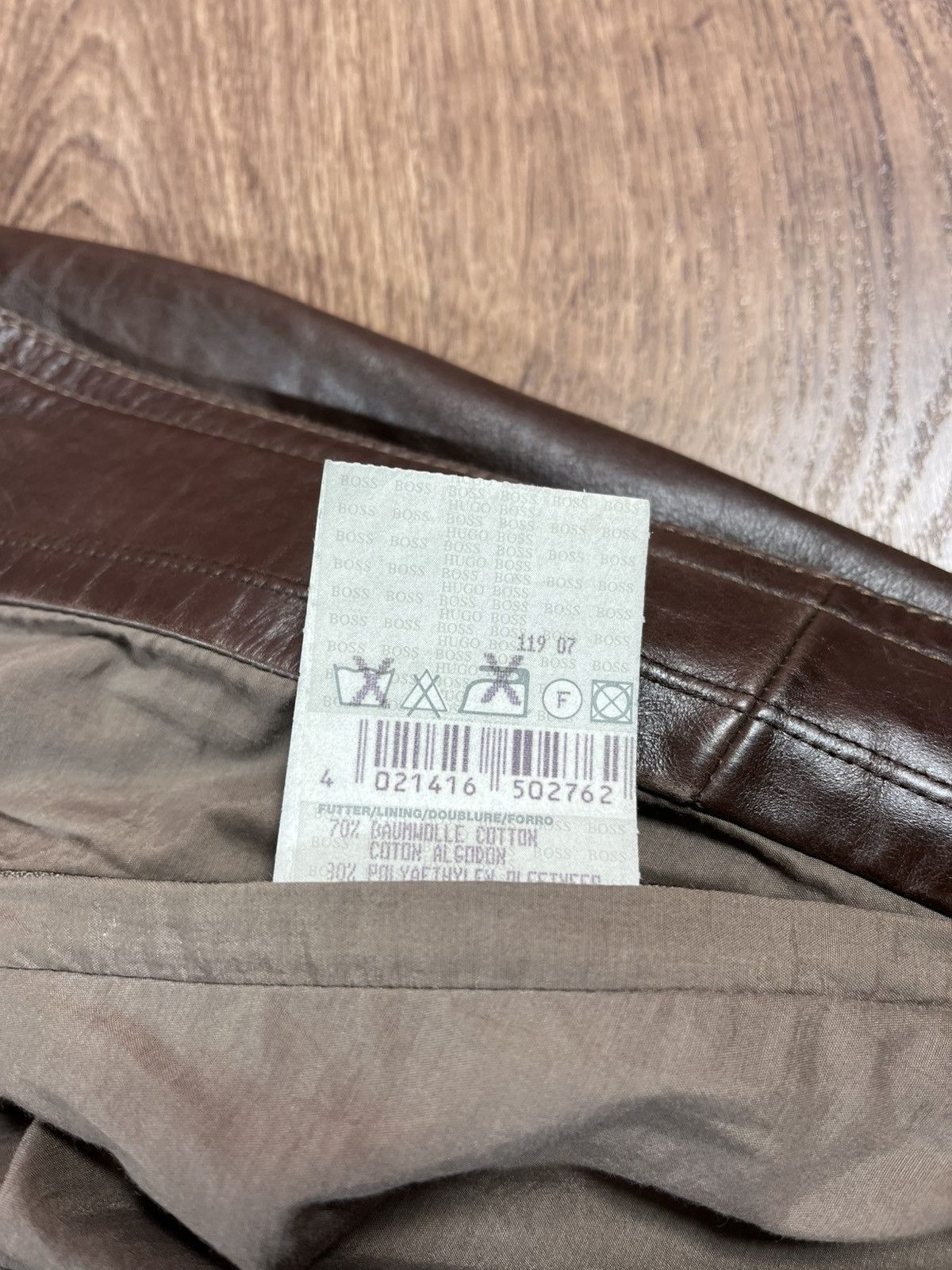 Hugo Boss Hugo Boss Nappa Brown Leather Bomber Rare Size US M / EU 48-50 / 2 - 15 Thumbnail