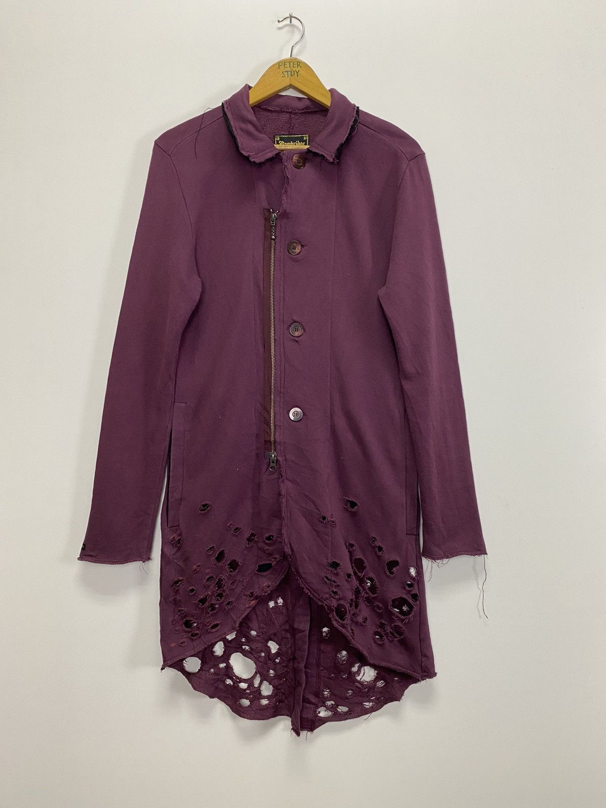 Japanese Brand × Vintage Bambridge distress sweat jacket Size M / US 6-8 / IT 42-44 - 2 Thumbnail