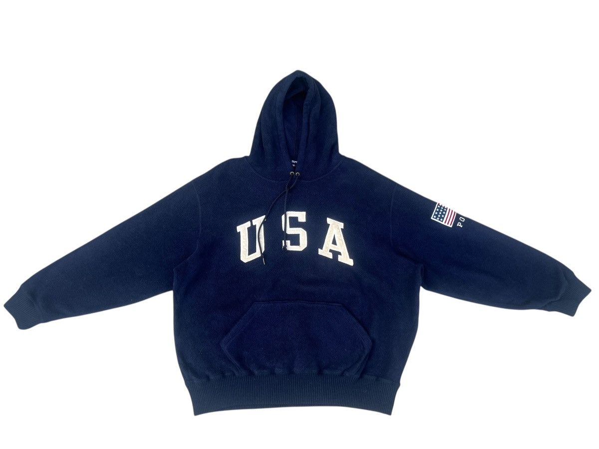 Ralph Lauren 90s Polo Sport RL Spell Out Navy Blue Hoodies Sweater Size US L / EU 52-54 / 3 - 1 Thumbnail