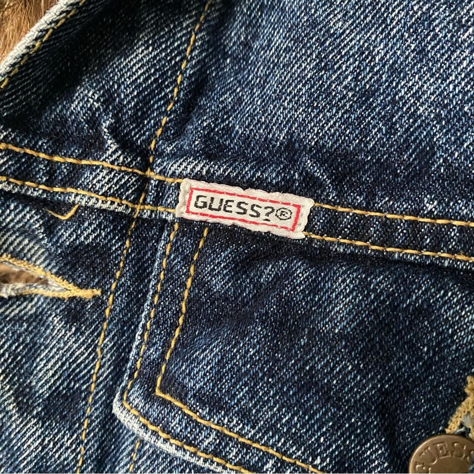 Guess Guess Vintage 90’s Denim Jacket Size M / US 6-8 / IT 42-44 - 7 Thumbnail