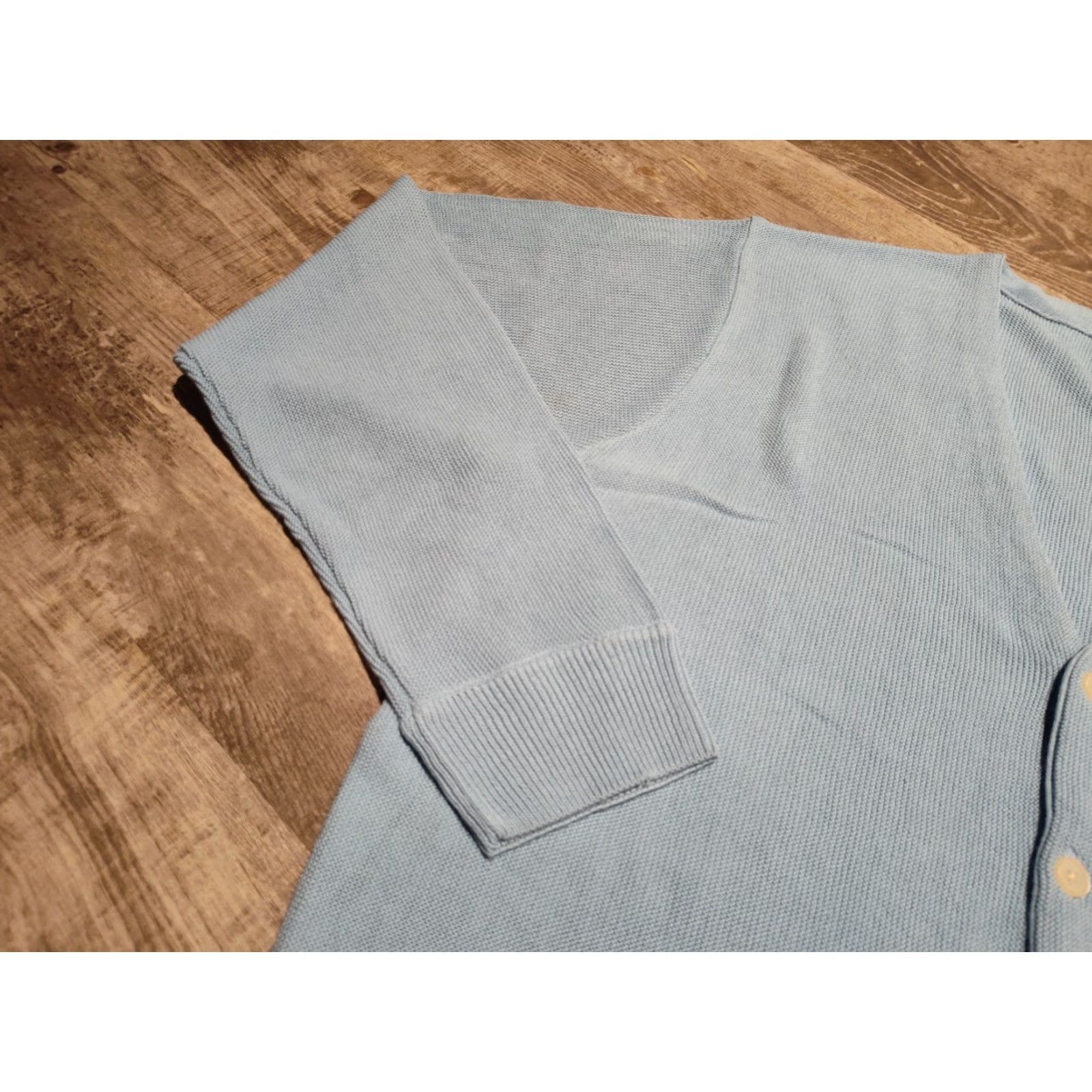 Dockers VINTAGE Dockers Men’s XL Light Blue Casual Golf Cardigan Sweater 90s preppy knit Size US XL / EU 56 / 4 - 5 Thumbnail