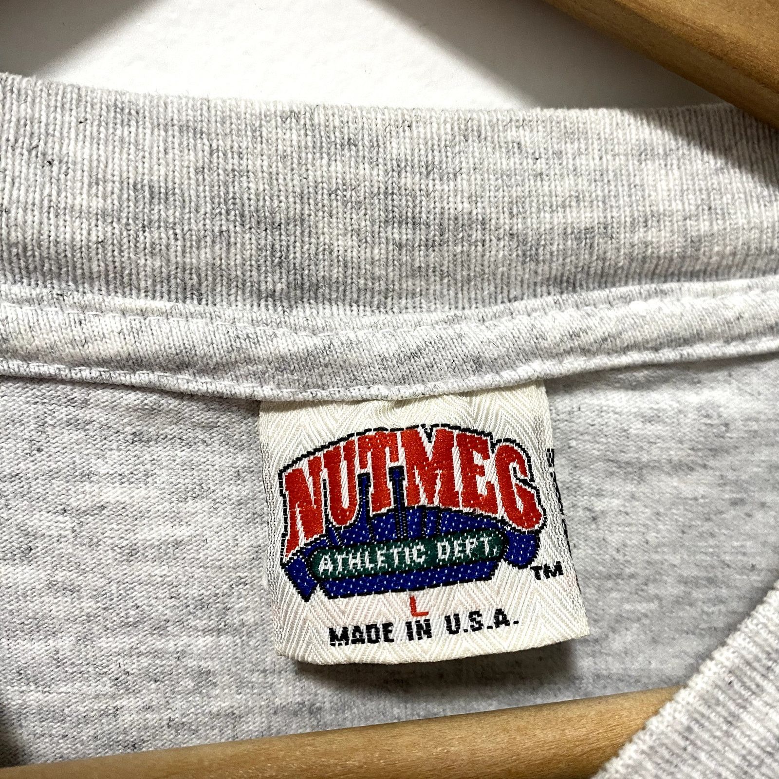 Nutmeg Vintage NY Giants 1990 Super Bowl Champions Nutmeg T Shirt Size US L / EU 52-54 / 3 - 3 Thumbnail