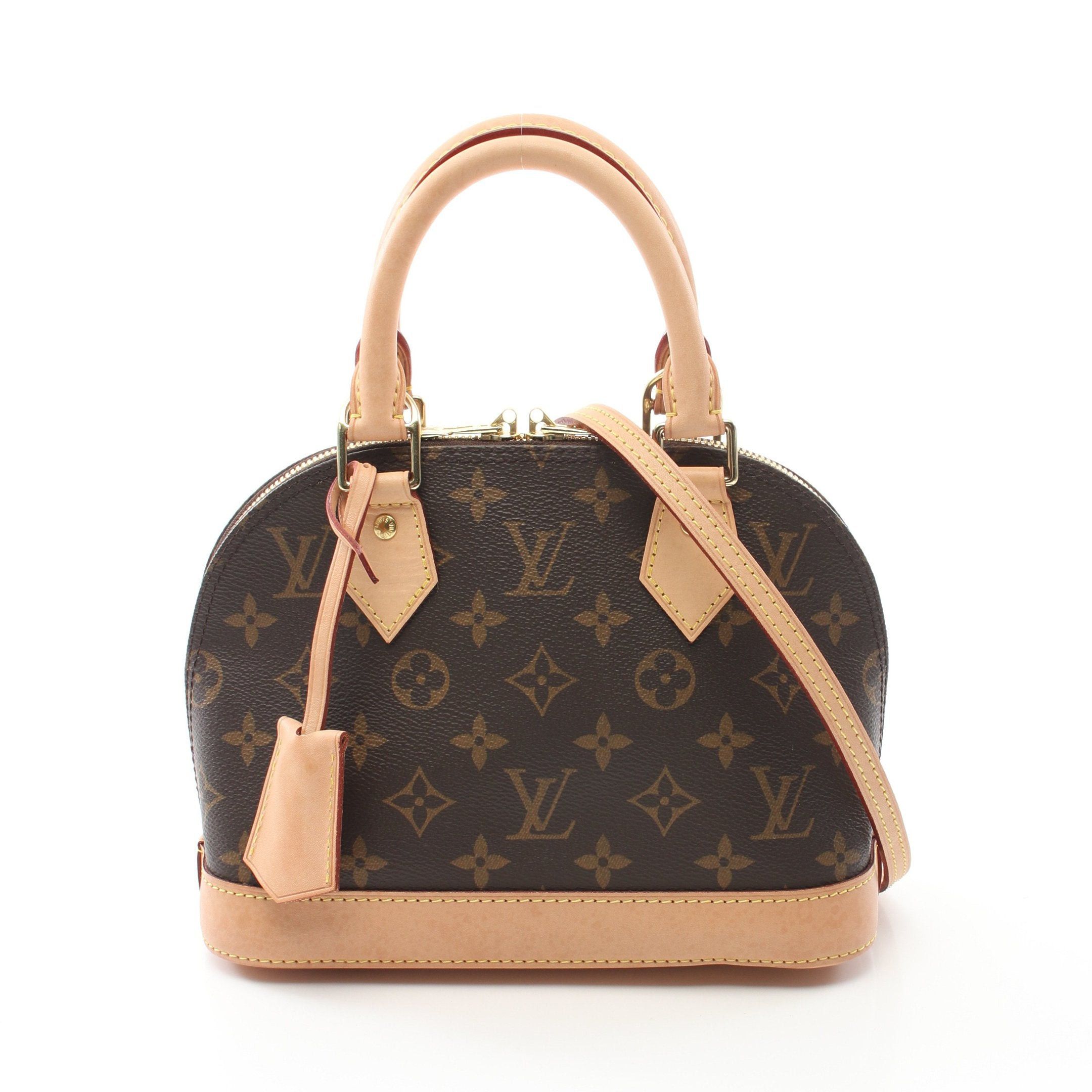 Louis Vuitton Louis Vuitton Alma Bb Monogram Handbag Leather Brown Size ONE SIZE - 1 Thumbnail