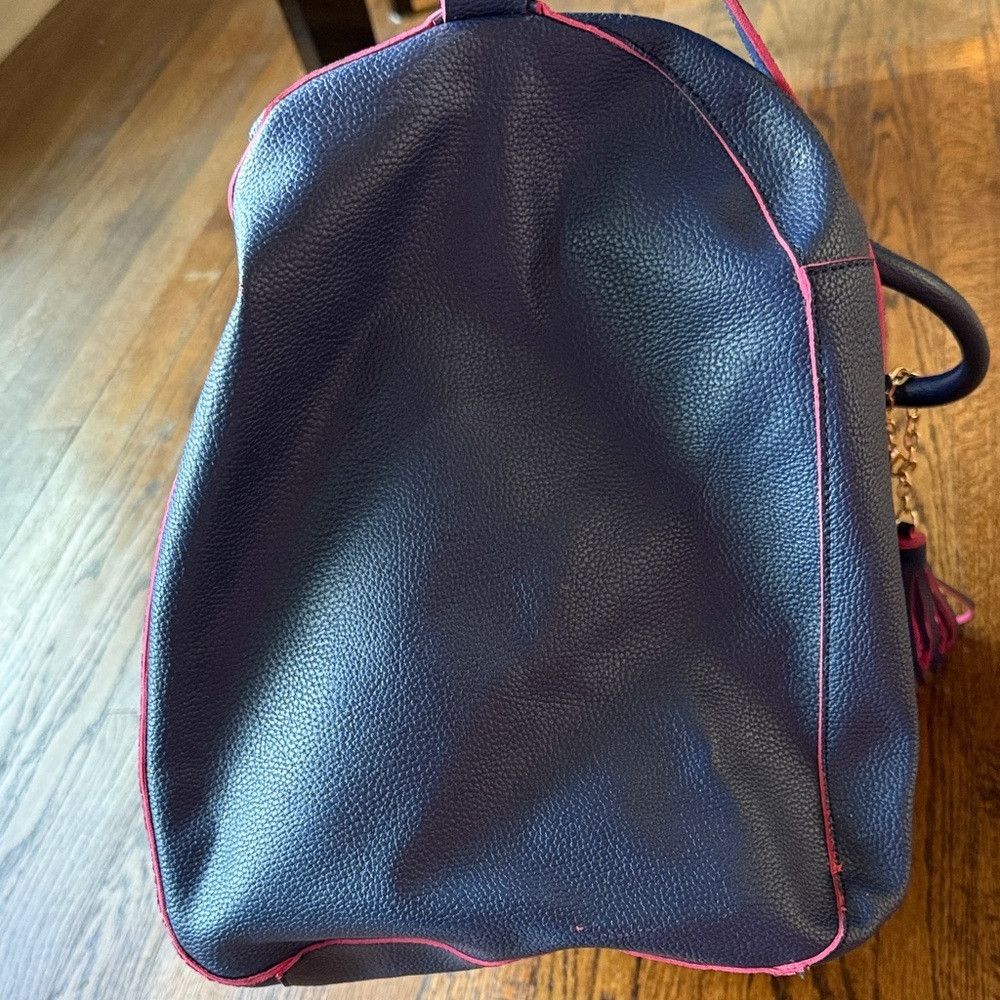 Other Deux Lux Women’s Navy and Pink Travel Bag with Tassel Charm Size ONE SIZE - 8 Thumbnail