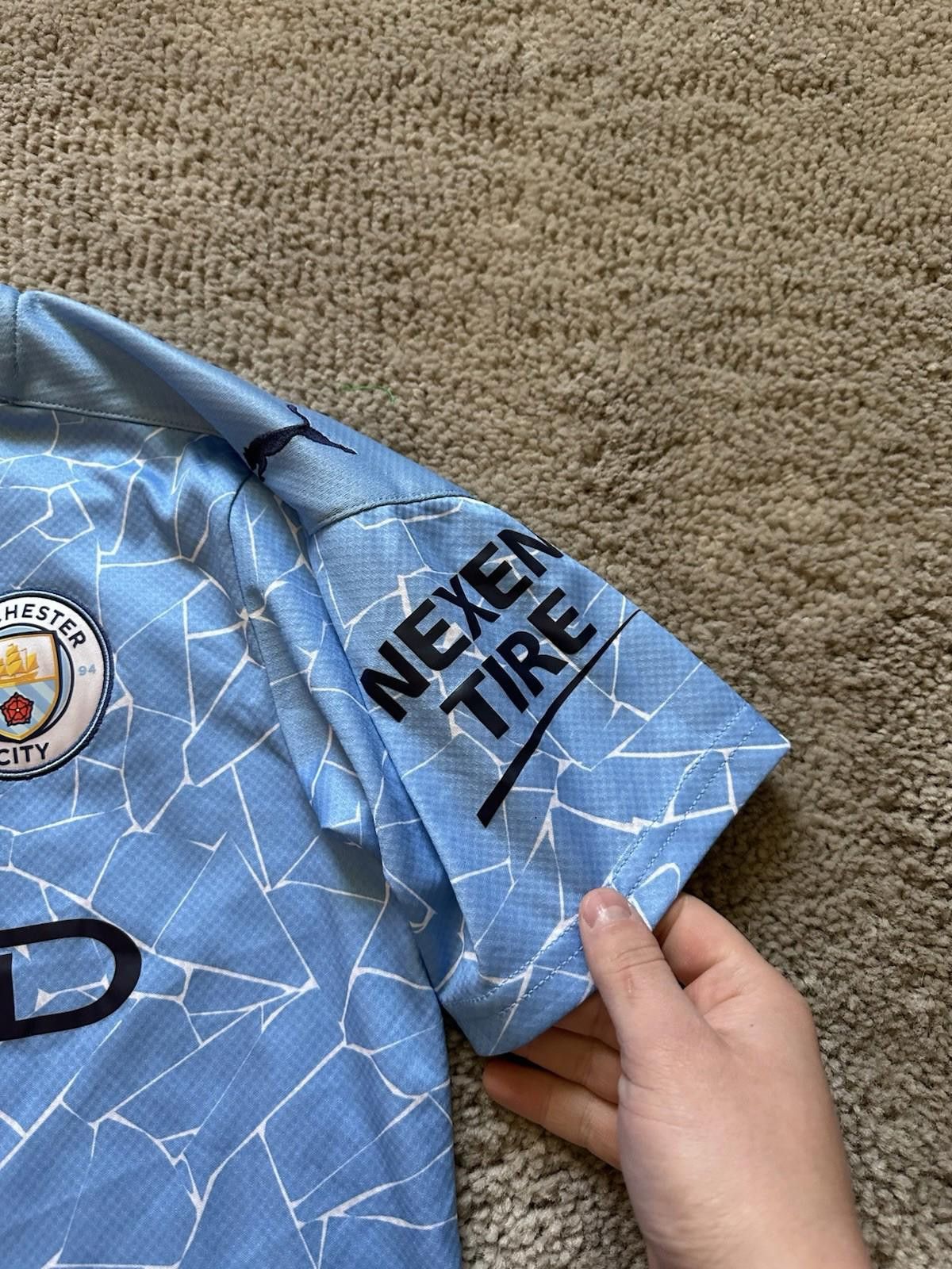 Puma MANCHESTER CITY 20-21 HOME FOOTBALL SHIRT SOCCER JERSEY PUMA Size US S / EU 44-46 / 1 - 4 Thumbnail