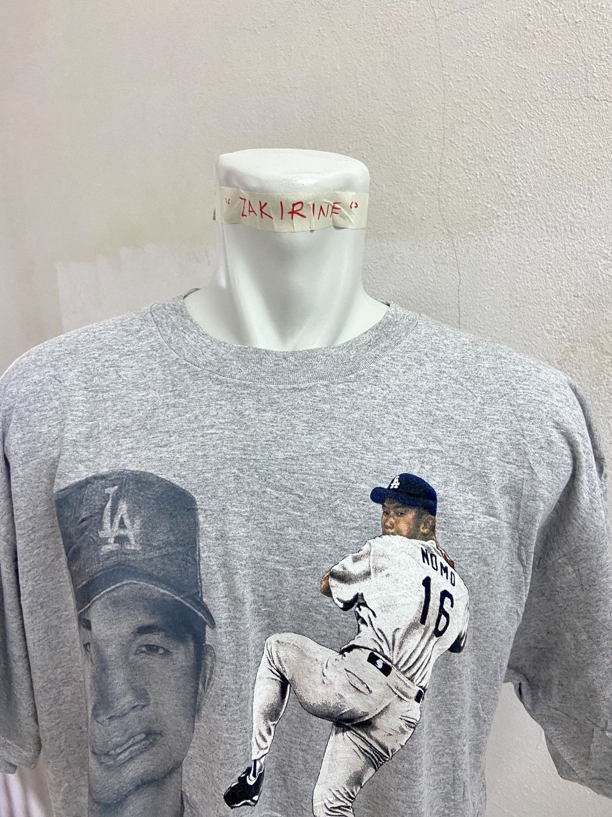 MLB × Vintage VINTAGE LA DODGERS THE TORNADO HIDEO NOMO TEE Size US XL / EU 56 / 4 - 9 Thumbnail