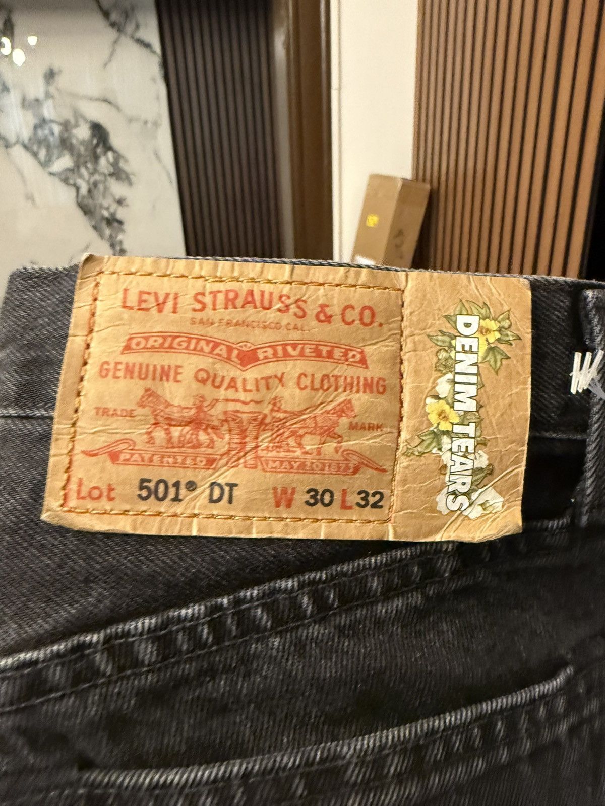 DENIM TEARS Denim Tears Wreath Black Jeans Size 30 Size US 30 / EU 46 - 10 Thumbnail