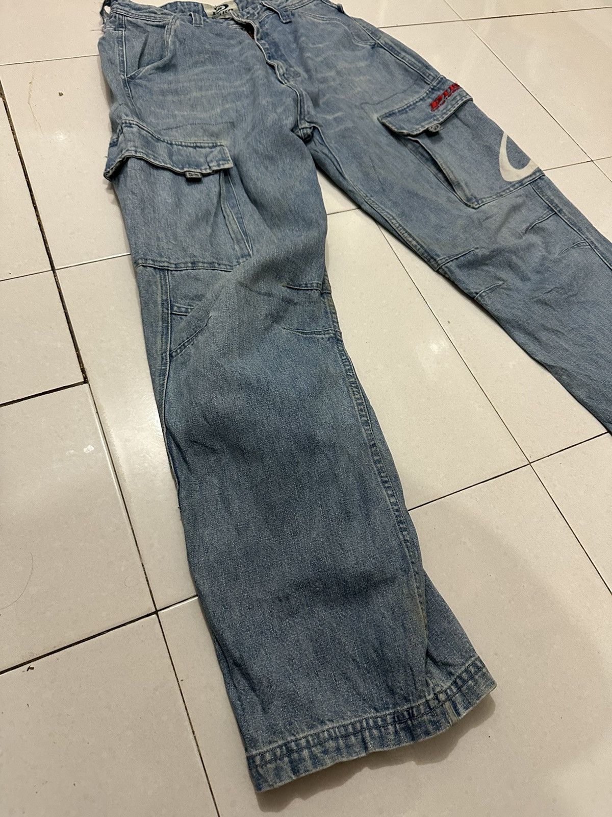 Vintage VTG PIKO Baggy Cargo Distress Pants Size US 30 / EU 46 - 6 Thumbnail