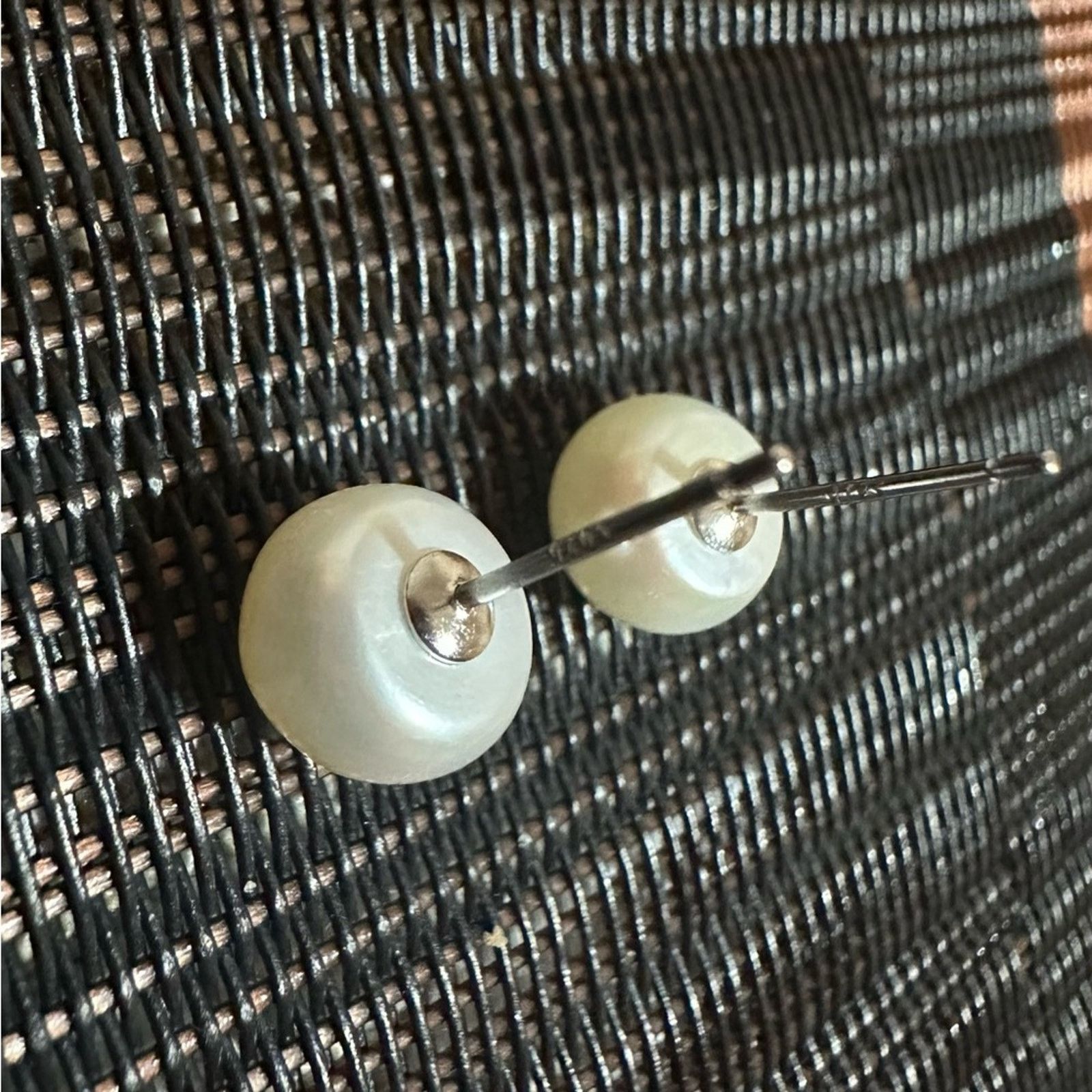 Other 925 Sterling Silver Pearl Stud Earrings Size ONE SIZE - 3 Thumbnail
