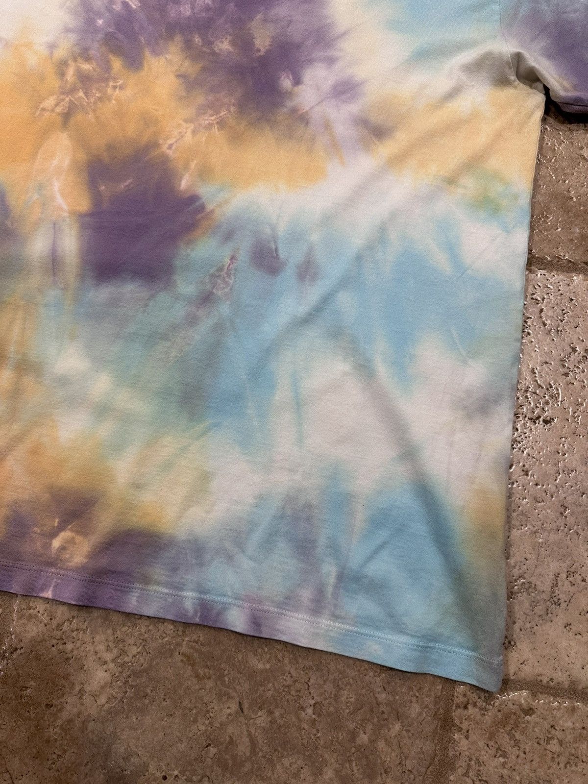 Celine × Hedi Slimane Celine x Hedi Slimane Studded Logo Tie Dye T-Shirt Size US XXL / EU 58 / 5 - 10 Thumbnail