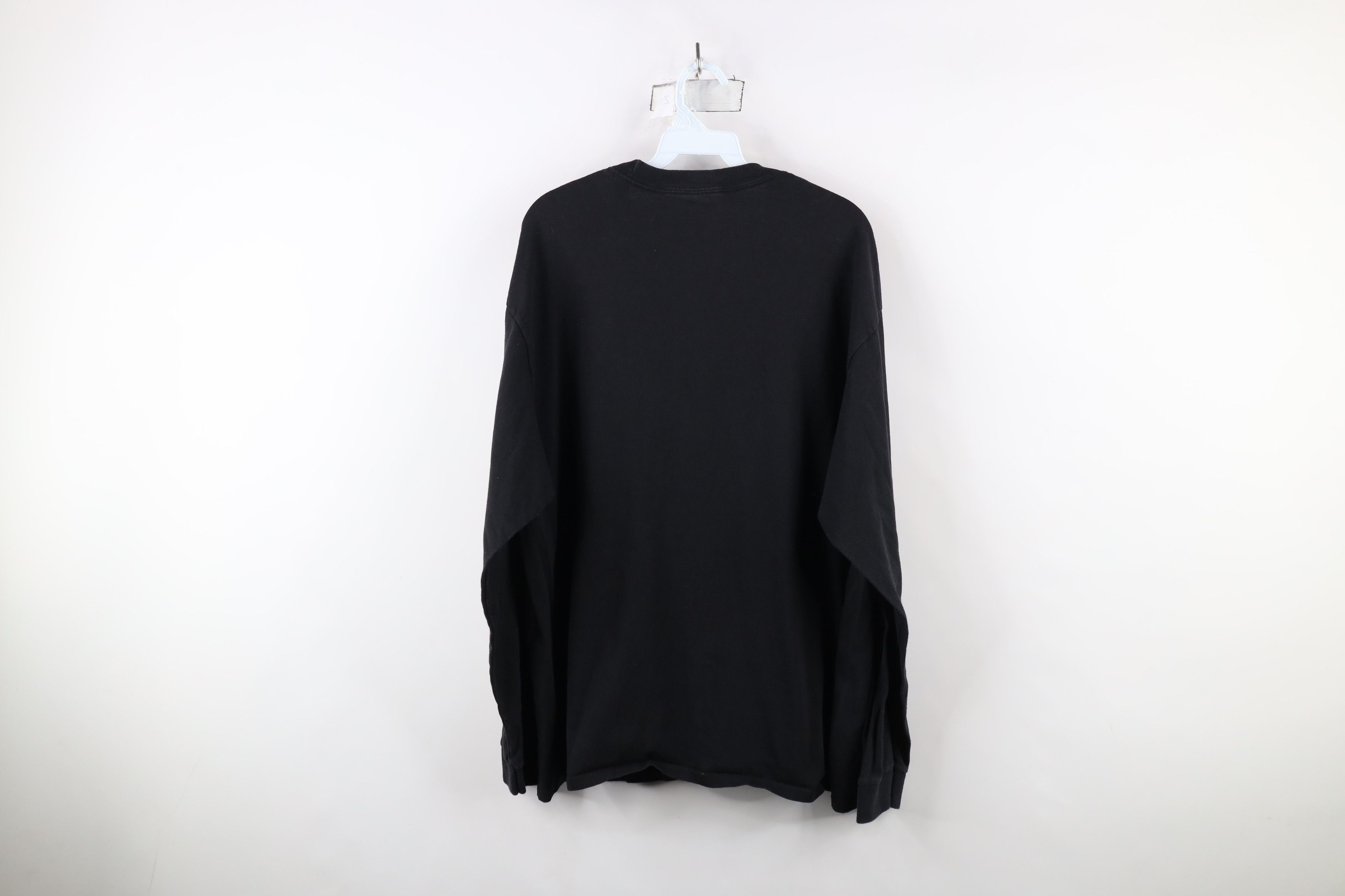 Vintage Vintage 90s Streetwear Long Sleeve T-Shirt Black Cotton Size US XL / EU 56 / 4 - 8 Thumbnail