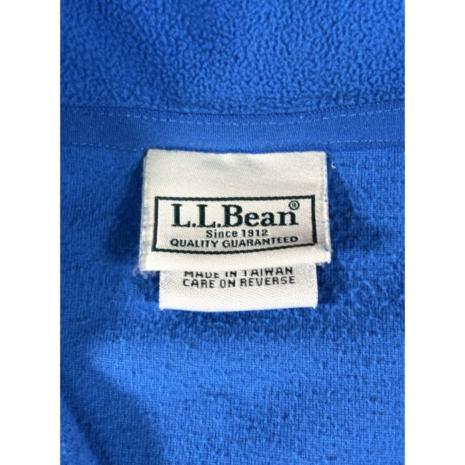 Vintage L.L. Bean Polar Fleece Pullover Quarter Zip Sweatshirt Blue Men XL Reg Size US XL / EU 56 / 4 - 2 Thumbnail
