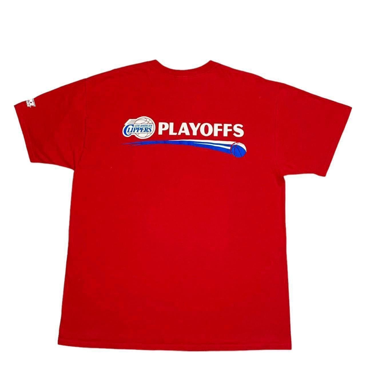 NBA VTG Nba Basketball Los Angeles Clippers Playoff Red T Shirt Size US XL / EU 56 / 4 - 4 Thumbnail