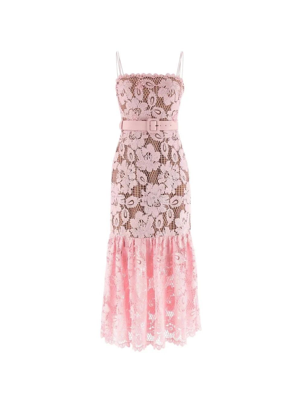 Self-Portrait Crochet Lace Midi Dress Size M / US 6-8 / IT 42-44 - 1 Preview