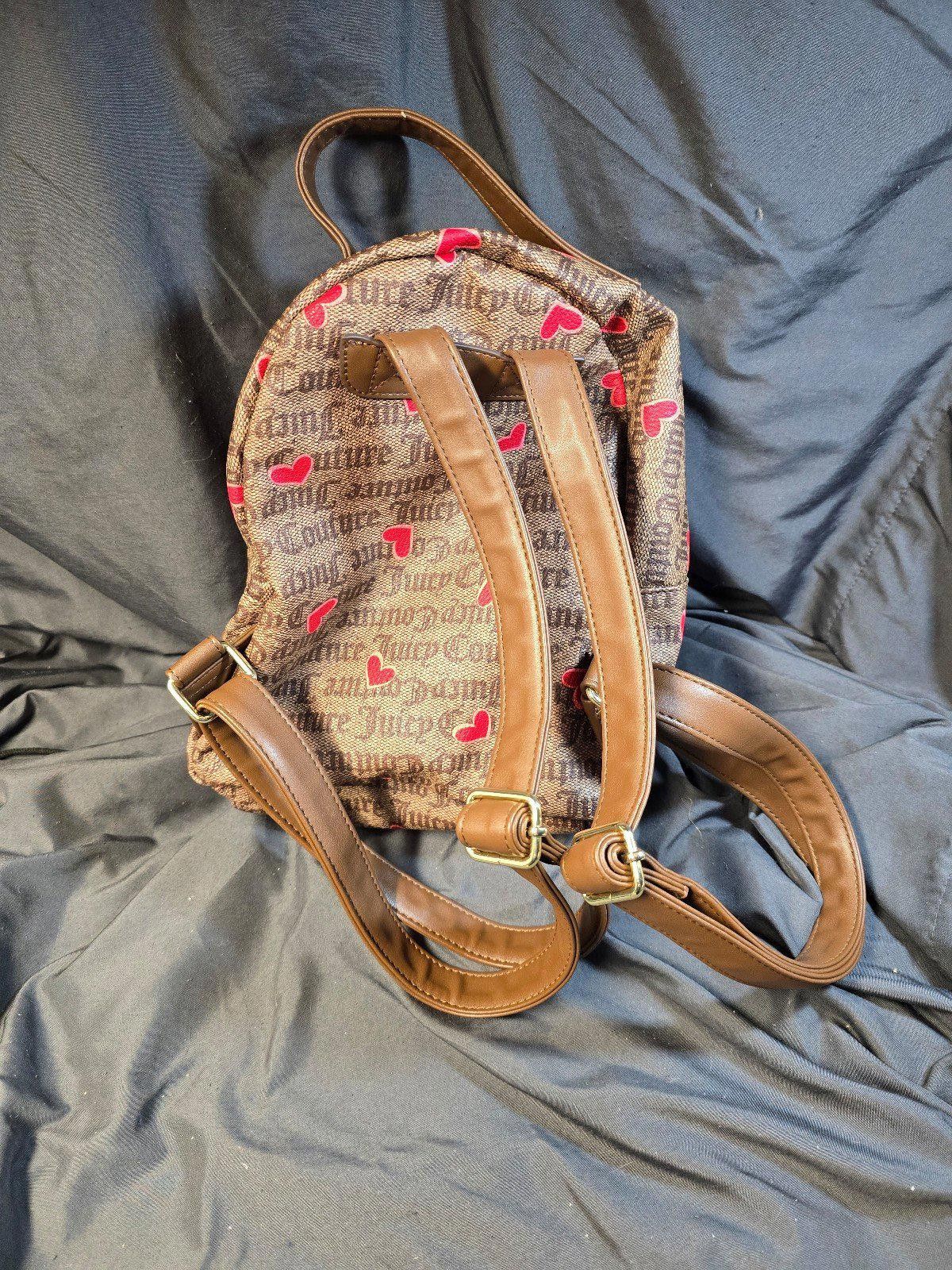 Juicy Couture Jeans JUICY COUTURE Bag Mini Backpack Hearts EUC Size ONE SIZE - 4 Thumbnail