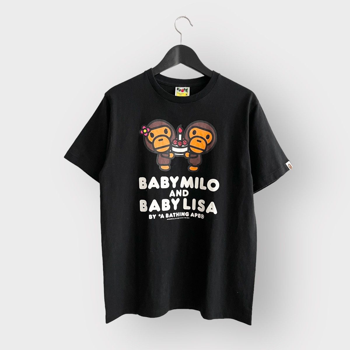 a bathing ape baby milo lisa tシャツ A BATHING APE® Kids Baby Milo & Lisa Skate Ls Tee | Bape