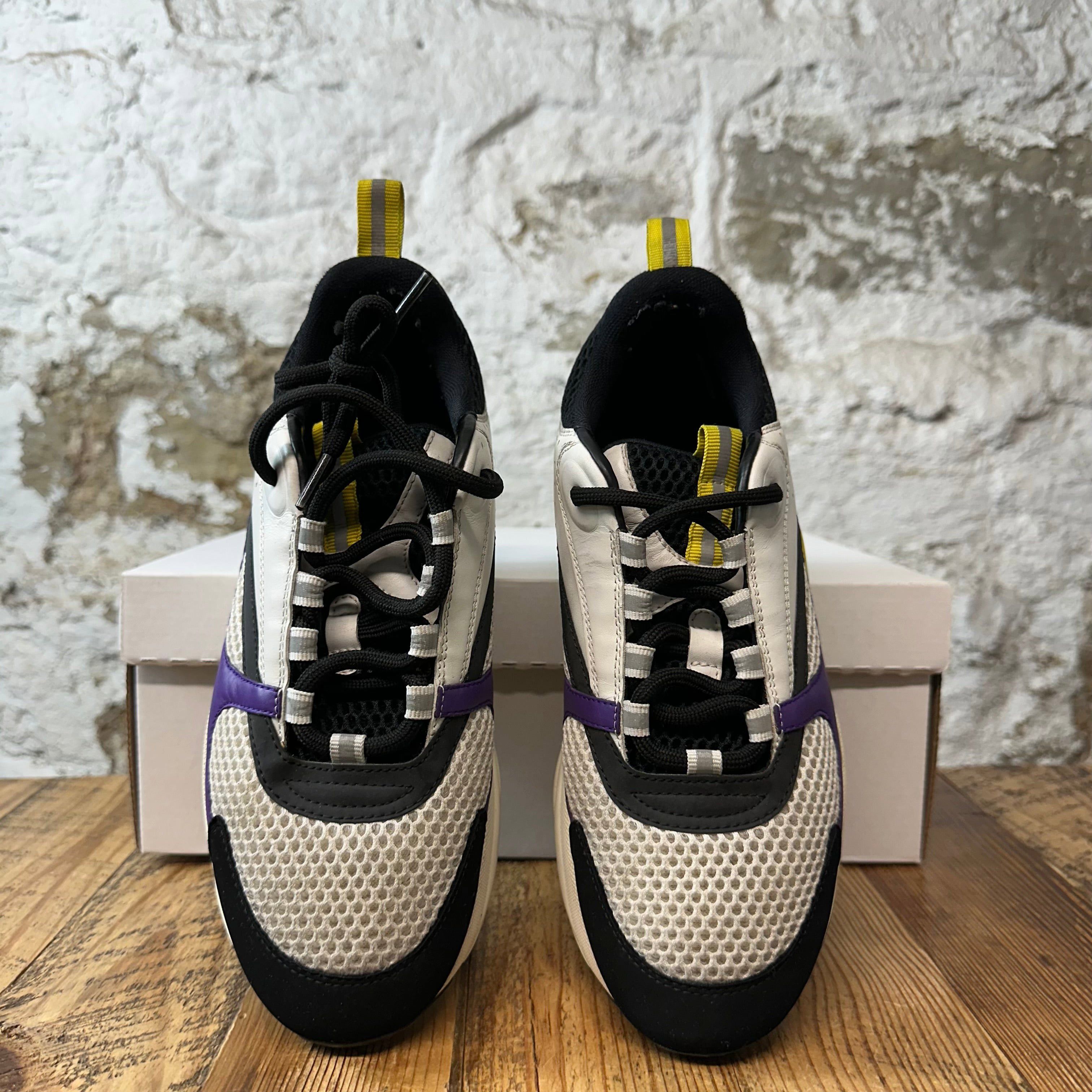 Dior Dior B22 Black White Purple Sneaker Sz 7 (40) Size US 7 / EU 40 - 3 Thumbnail