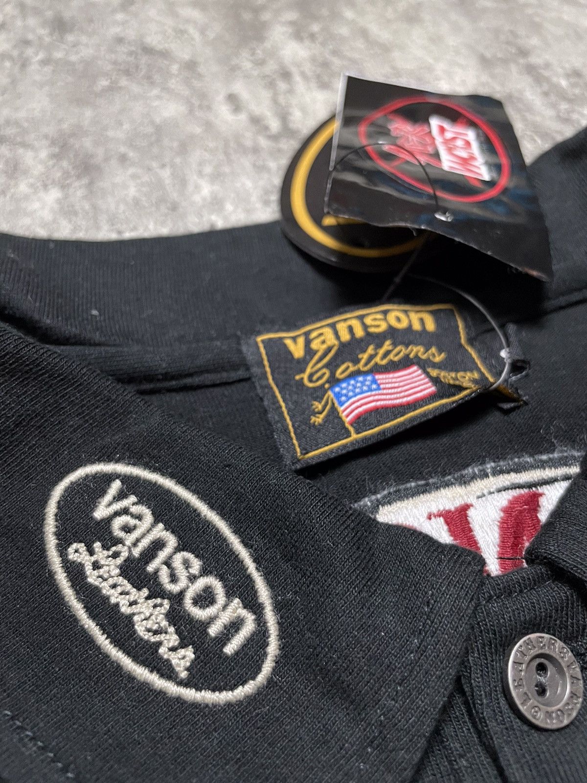Hysteric Glamour NOS Vanson Leathers X T.F.O.A Embroidery Poloshirt Size US S / EU 44-46 / 1 - 8 Thumbnail