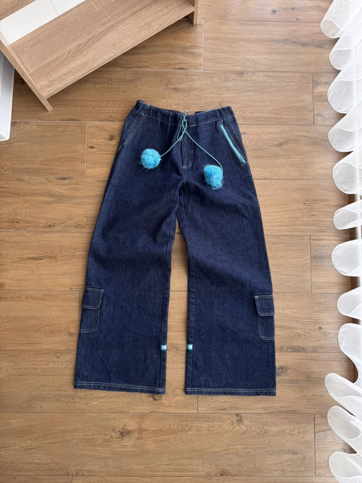【COLOR iN ID】j vintage wide denim Retro Rustic Wide Leg Jeans