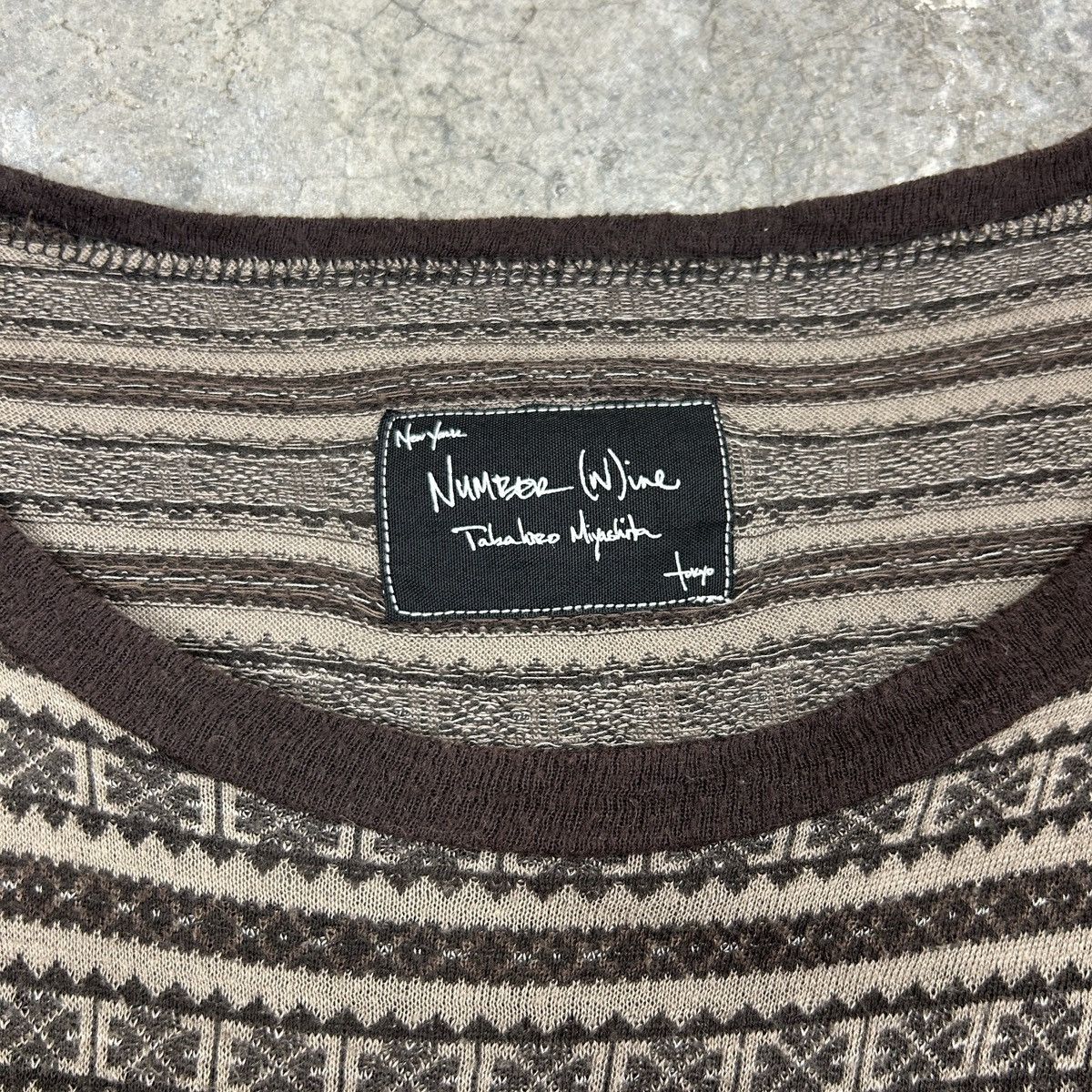 Japanese Brand × Number (N)ine 1990s Number (N)ine - Brown Top Size US M / EU 48-50 / 2 - 4 Thumbnail