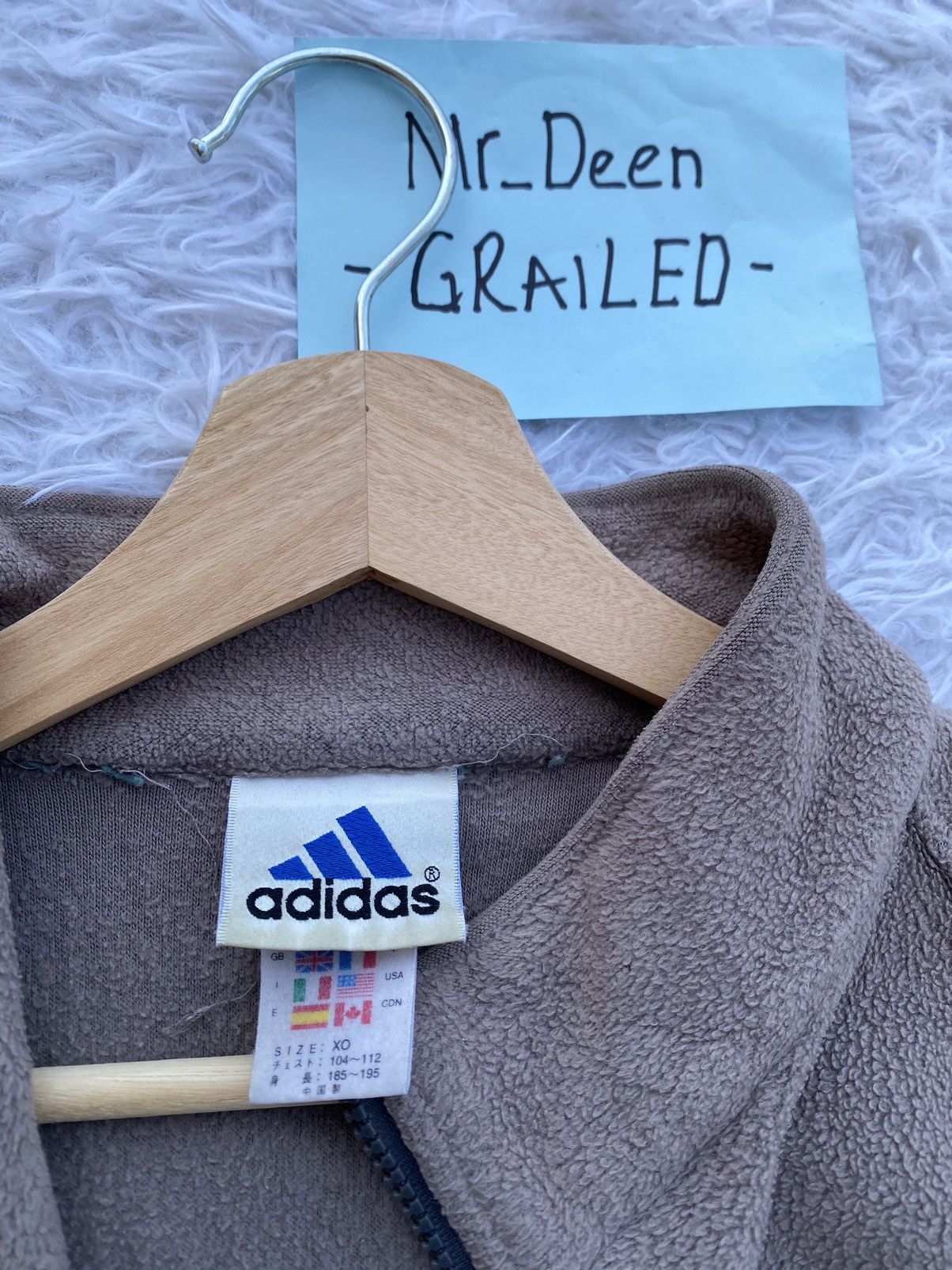 Adidas Rare Vintage Adidas Fleece Sweater Size US XL / EU 56 / 4 - 5 Thumbnail
