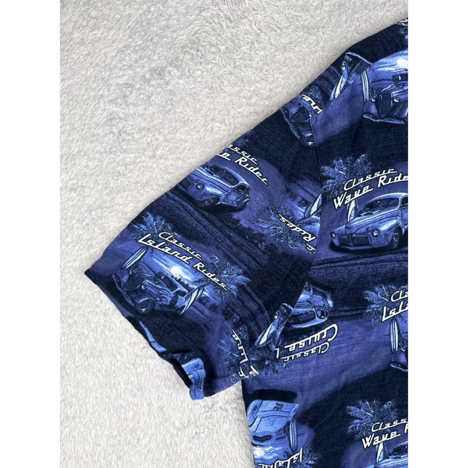 George George Button-Up Shirt Mens 3XL Blue Hawaiian Floral Short Sleeve Rayon Button-Front Casual Dress Shirt Size US XXL / EU 58 / 5 - 3 Thumbnail