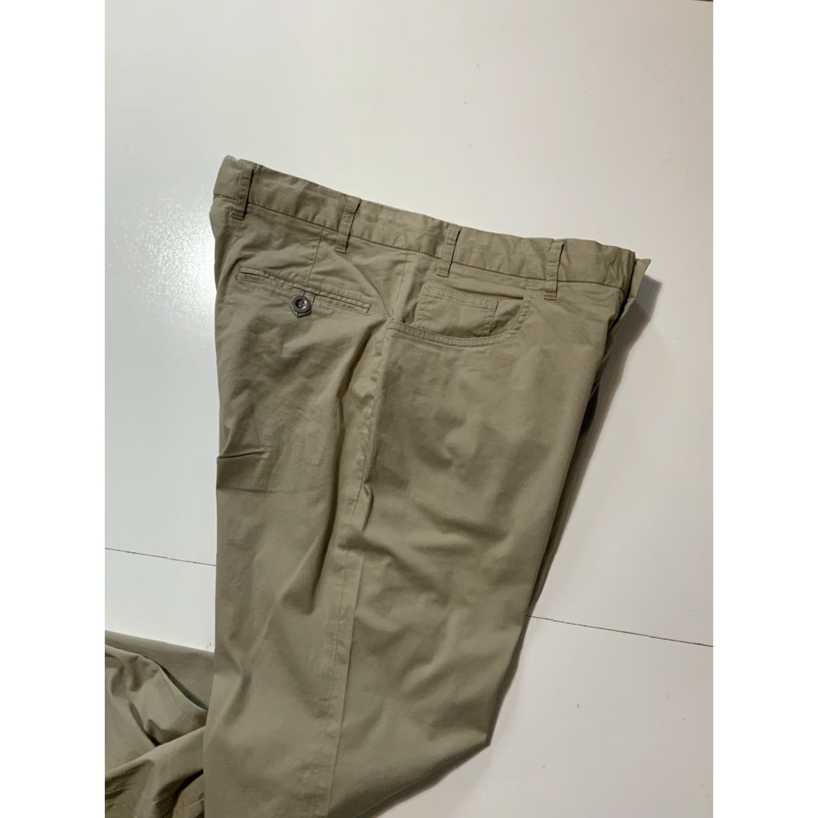 Vintage VINTAGE Dekko Mode Khaki Tan Classic Five Pocket Flat Front Chino Pants Mens 32R 30 Inseam Tan Front Flat Five Pocket Pockets Dekko Mode Pants Mens 32 Size US 32 / EU 48 - 7 Thumbnail