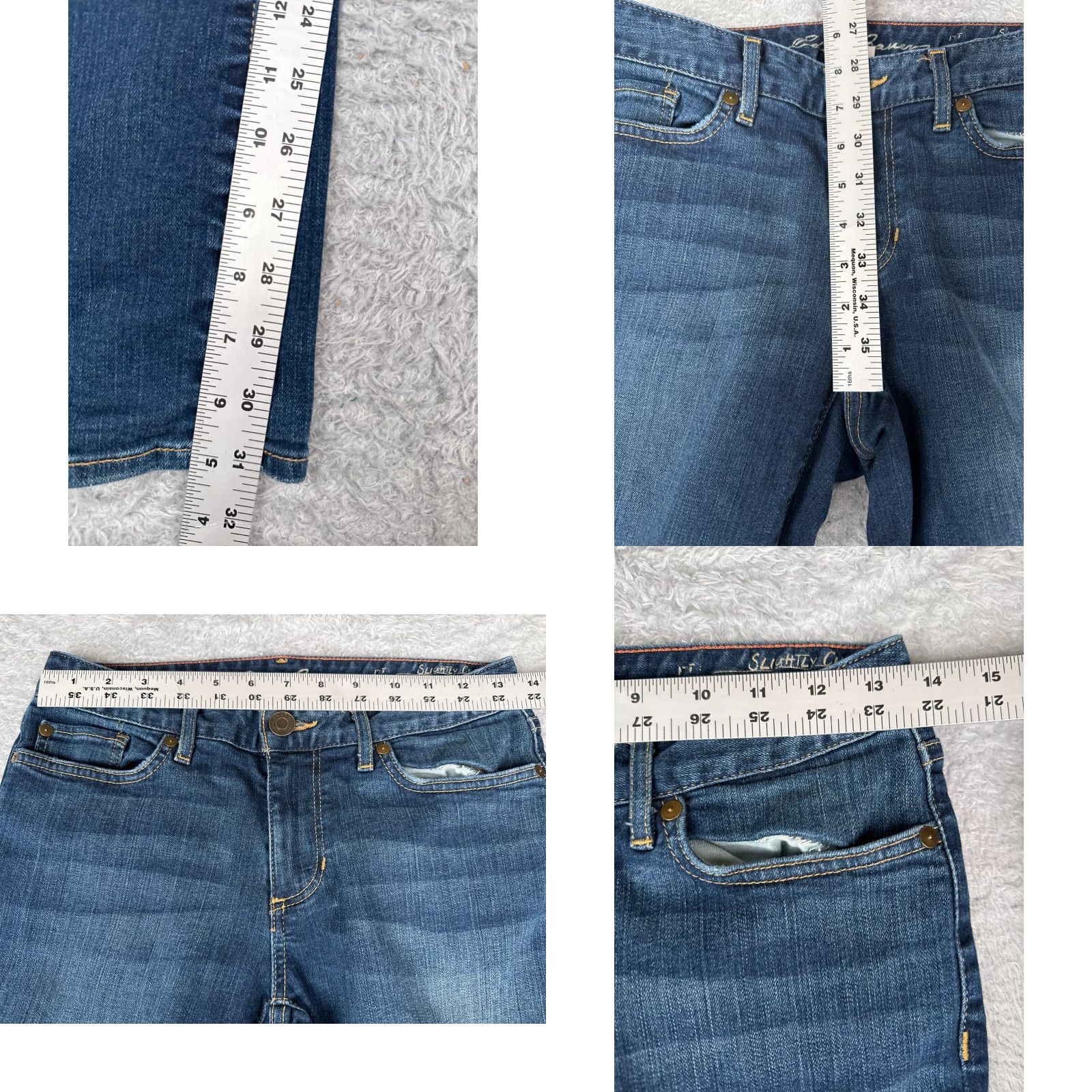 Eddie Bauer VINTAGE Eddie Bauer Jeans Womens 8 Blue Denim Slightly Curvy Bootcut Low Rise 27x31 Size 30" / US 8 / IT 44 - 8 Thumbnail