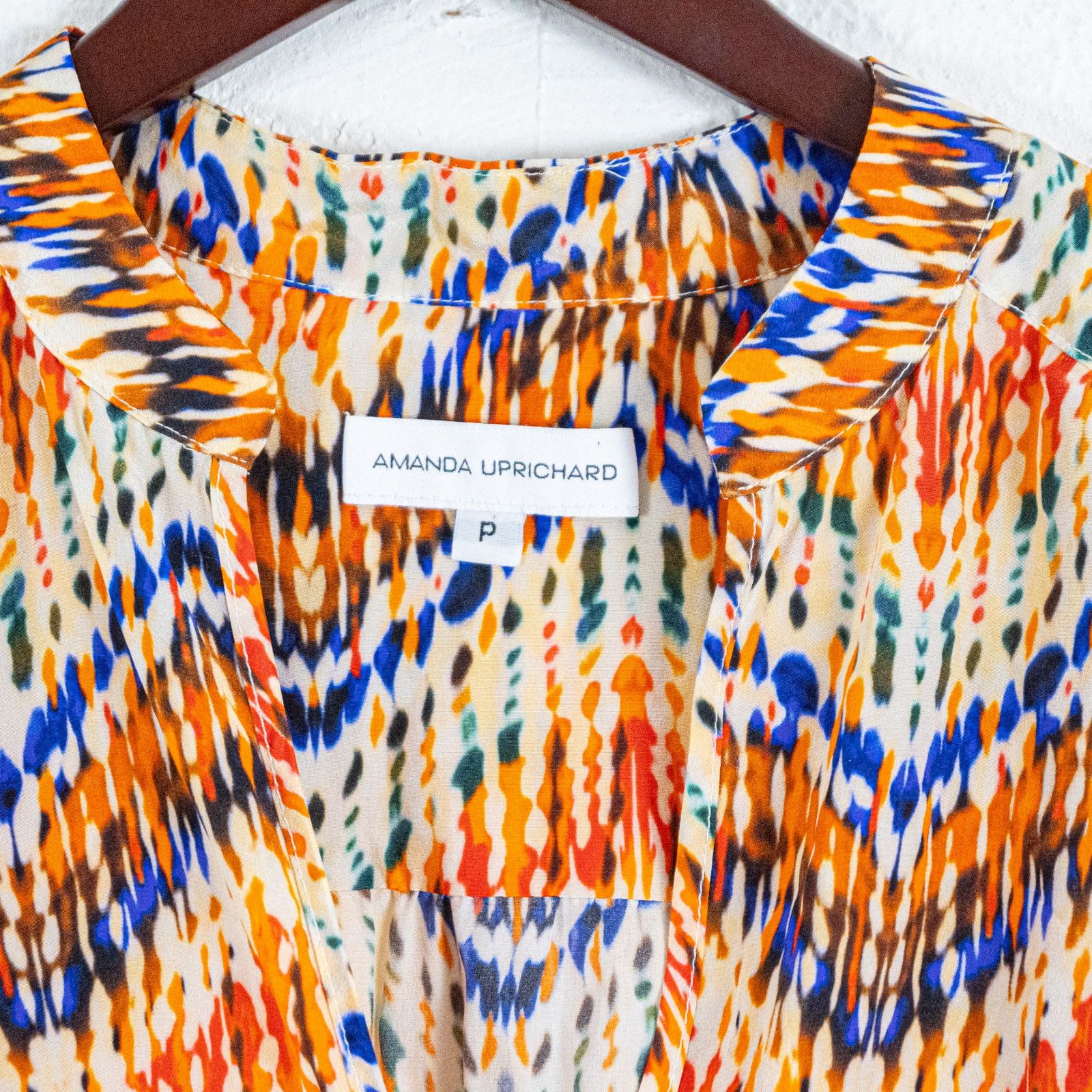 Amanda Uprichard Amanda Uprichard 100% Silk blouse zip Chevron Popover Size S / US 4 / IT 40 - 3 Thumbnail