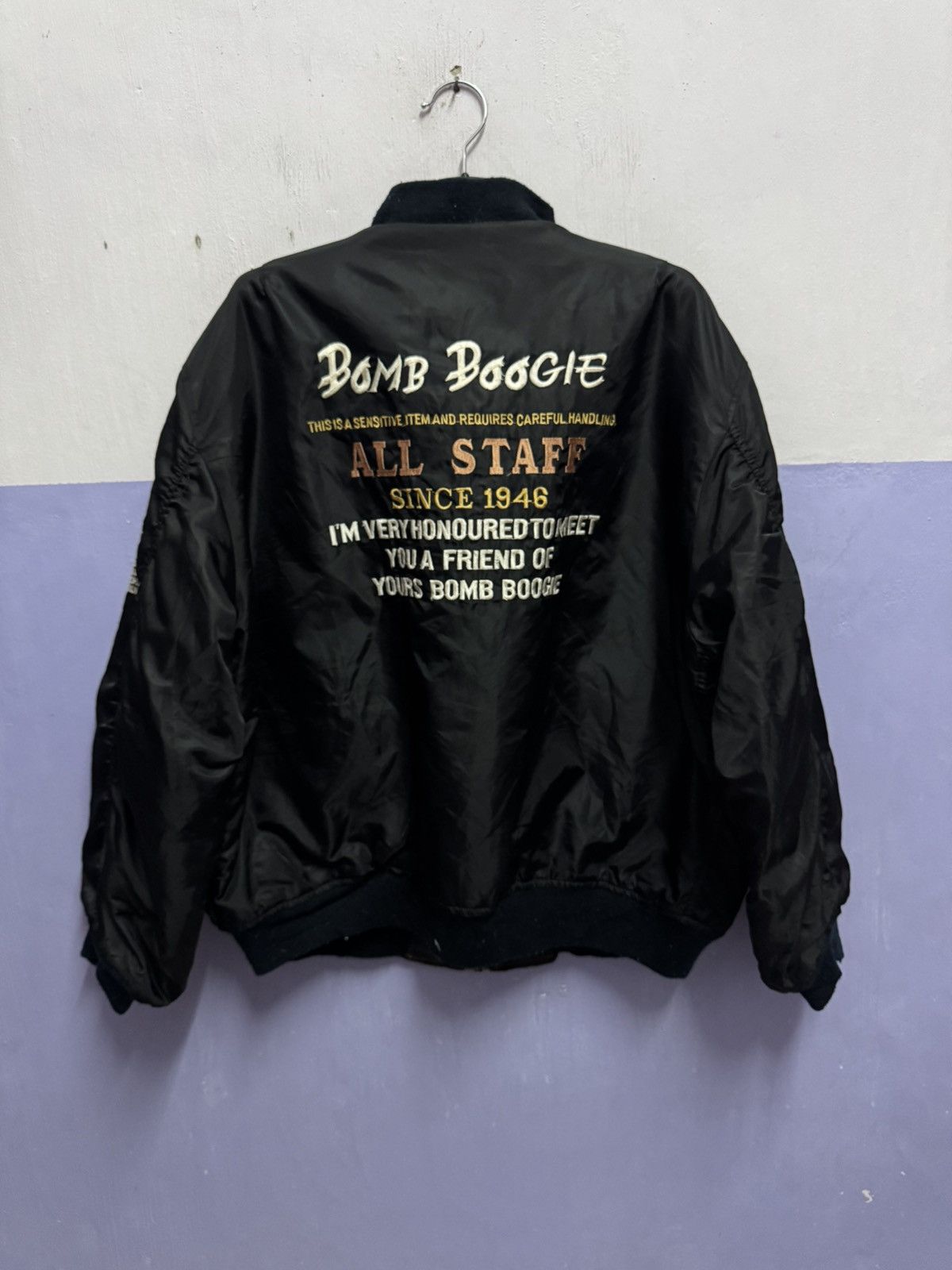 Alpha Industries Bomb Boogies x Alpha Type CWU-36/P MA-1 Bomber Jacket Size US XL / EU 56 / 4 - 8 Thumbnail