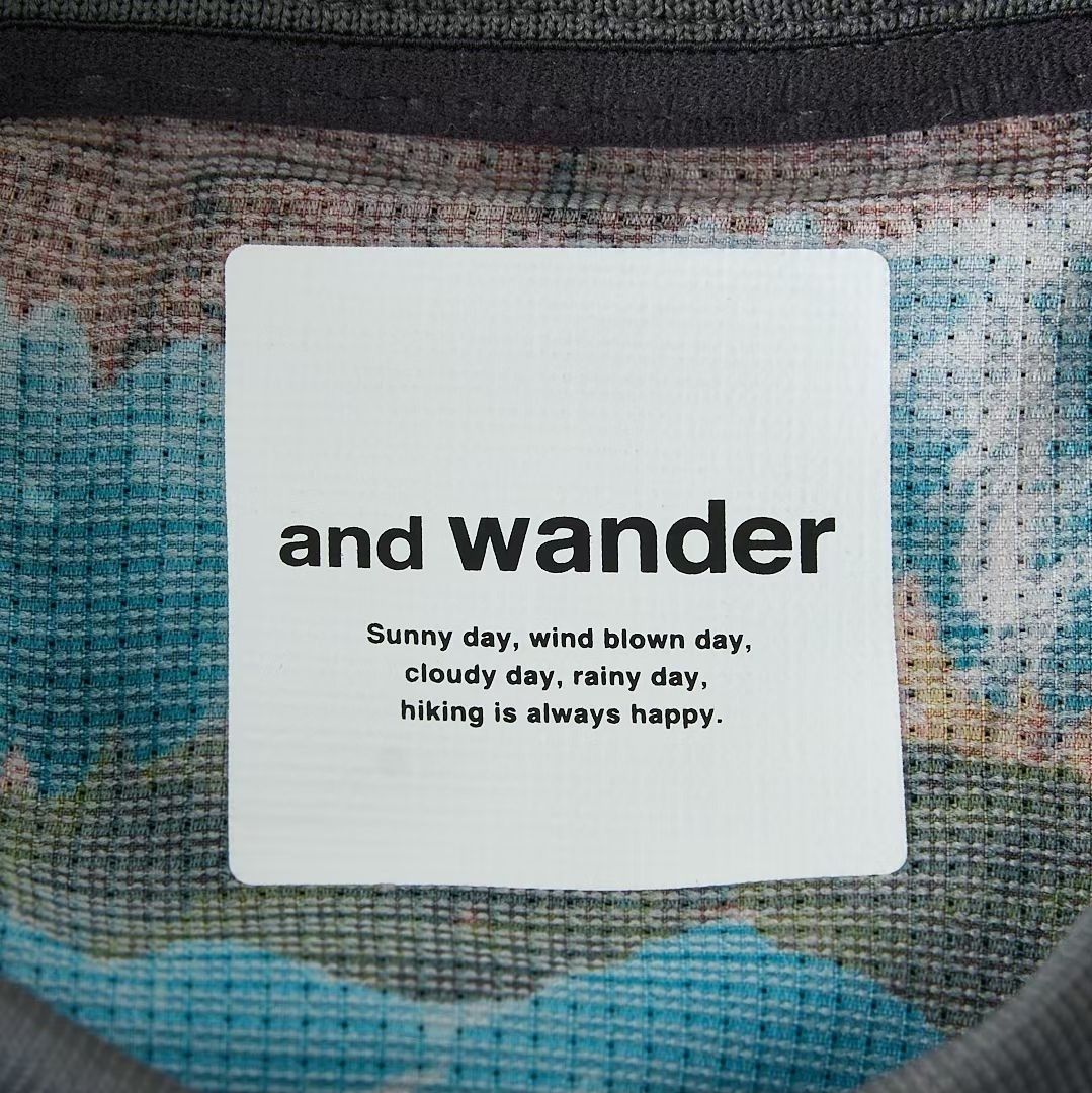 And Wander Geometric landscape print sweatshirt (size 4) Size US XL / EU 56 / 4 - 4 Thumbnail