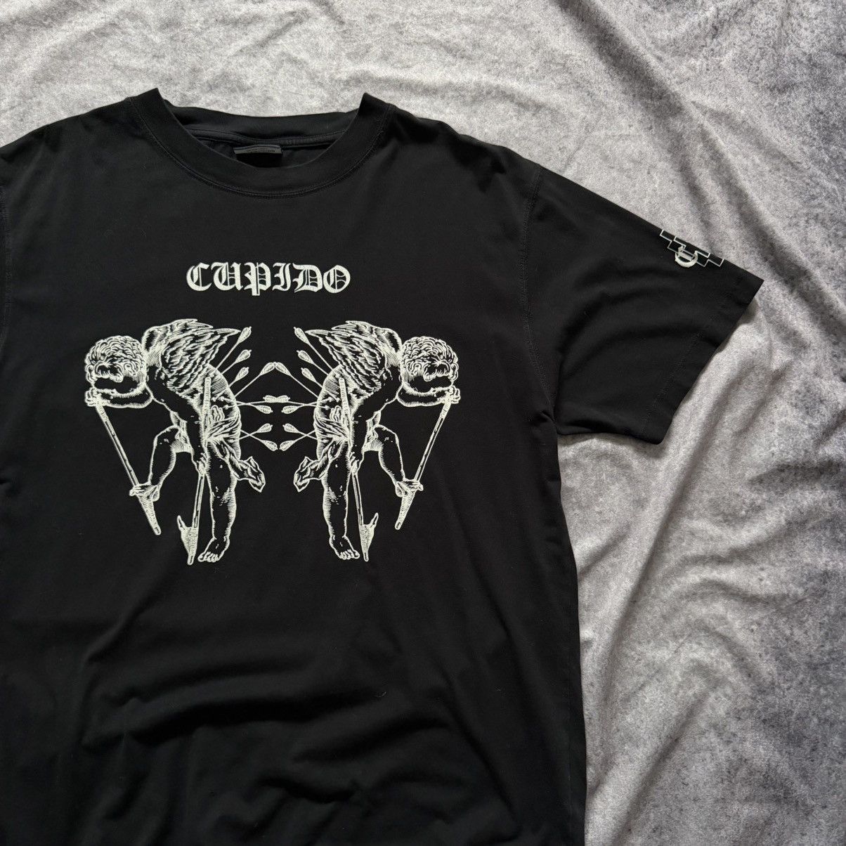 Marcelo Burlon Marcelo Burlon County of Milan Black Cupido Tee T-shirt Size US S / EU 44-46 / 1 - 3 Thumbnail