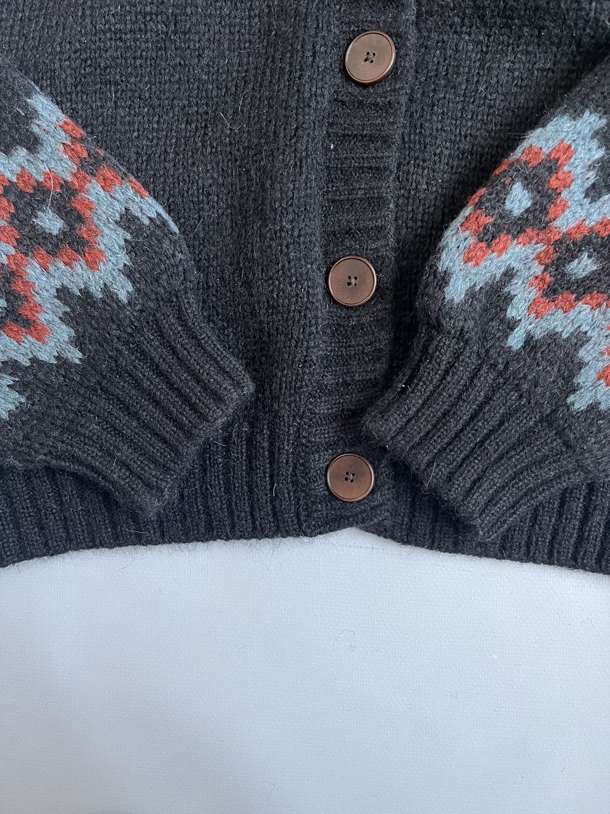 Other Brora Women Wool Alpaca Pattern Button Cardigan Sweater Size S / US 4 / IT 40 - 9 Thumbnail