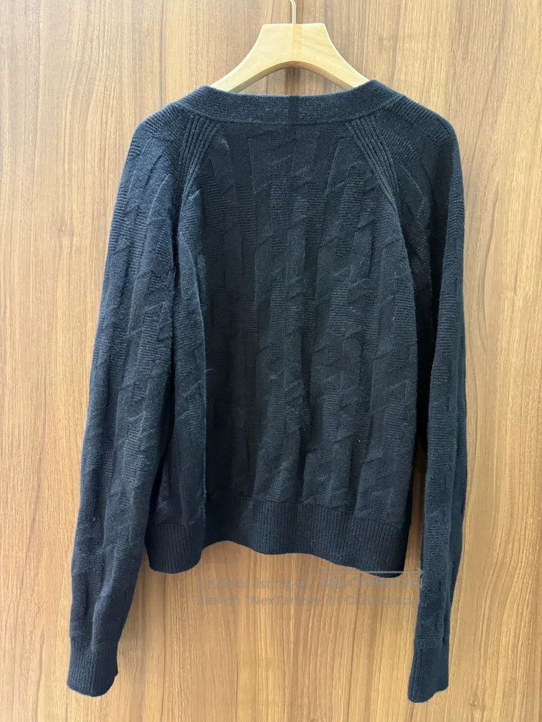 Hermes Hermes Black knitted cardigan Size S / US 4 / IT 40 - 2 Thumbnail