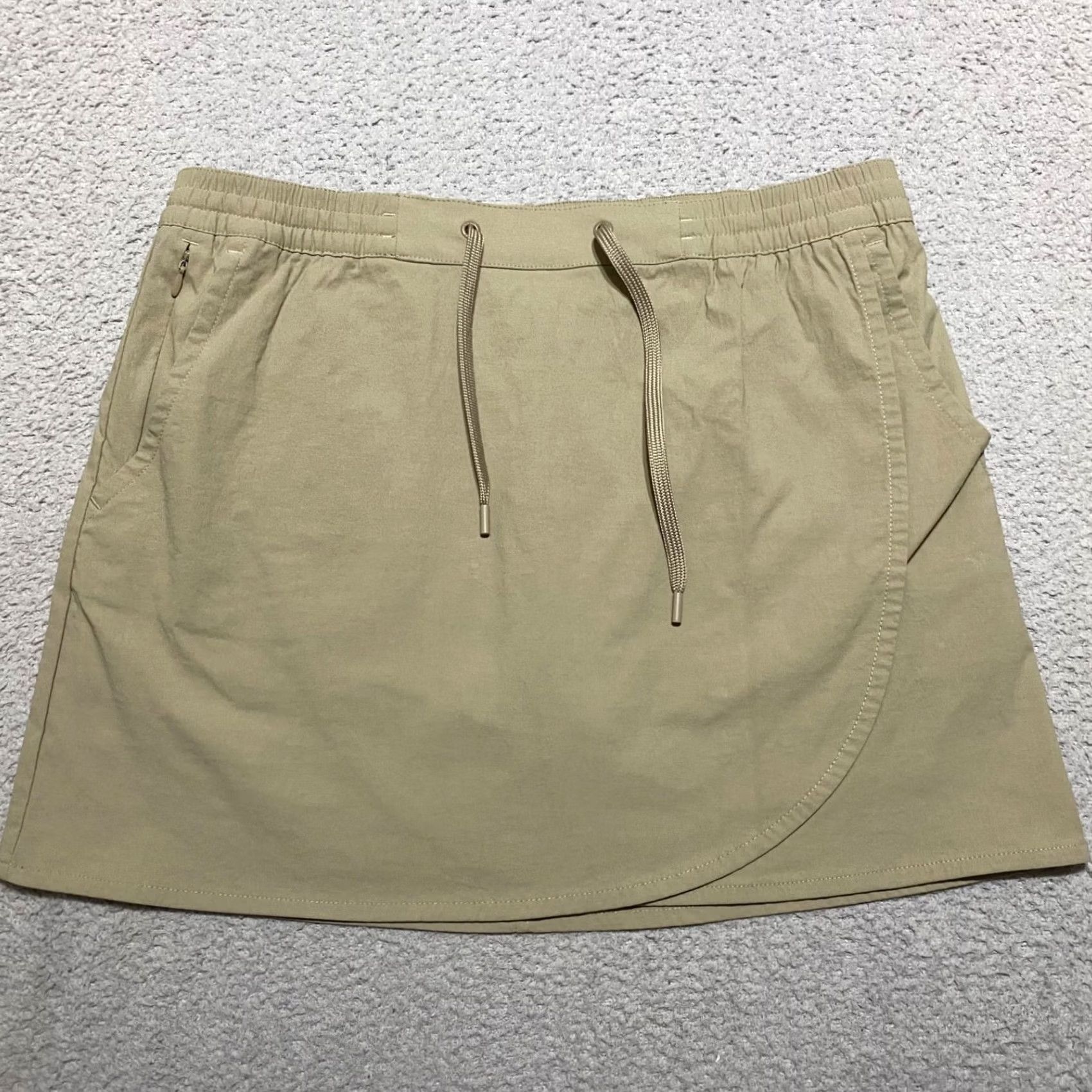 Eddie Bauer Eddie Bauer Womens Skort Medium Beige Nylon Spandex Outdoor Hiking Tulip Hem Size 32" / US 10 / IT 46 - 2 Thumbnail