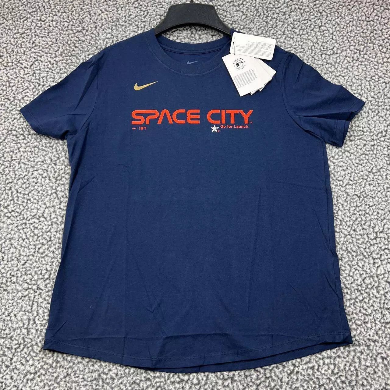 Nike Houston Astros Shirt Women Short Sleeve Crew Neck Cotton M Size M / US 6-8 / IT 42-44 - 1 Thumbnail