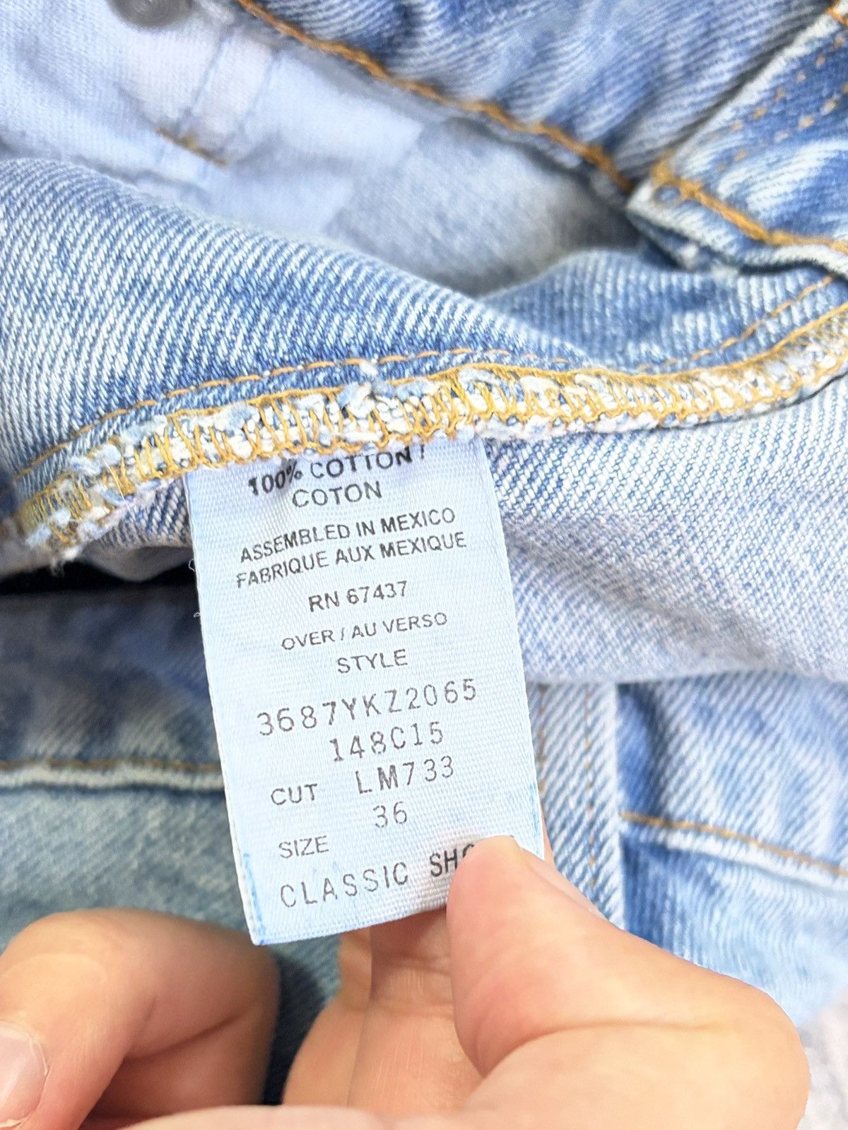 Polo Ralph Lauren Vintage Polo Jeans Co Ralph Lauren Denim Shorts Light Wash Size US 36 / EU 52 - 4 Thumbnail