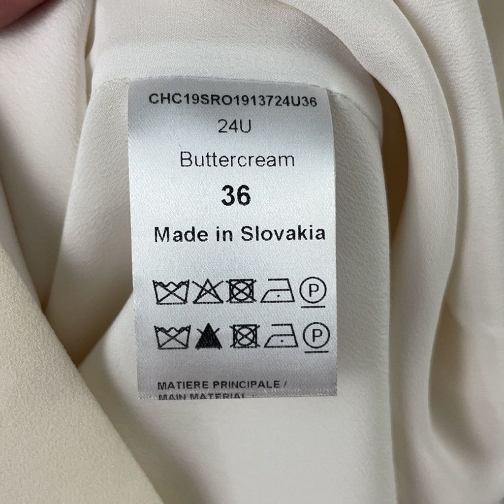 Chloe NEW Chloe Butter Cream Crepe Scalloped Dress EU 36/ US 6 Size M / US 6-8 / IT 42-44 - 12 Thumbnail