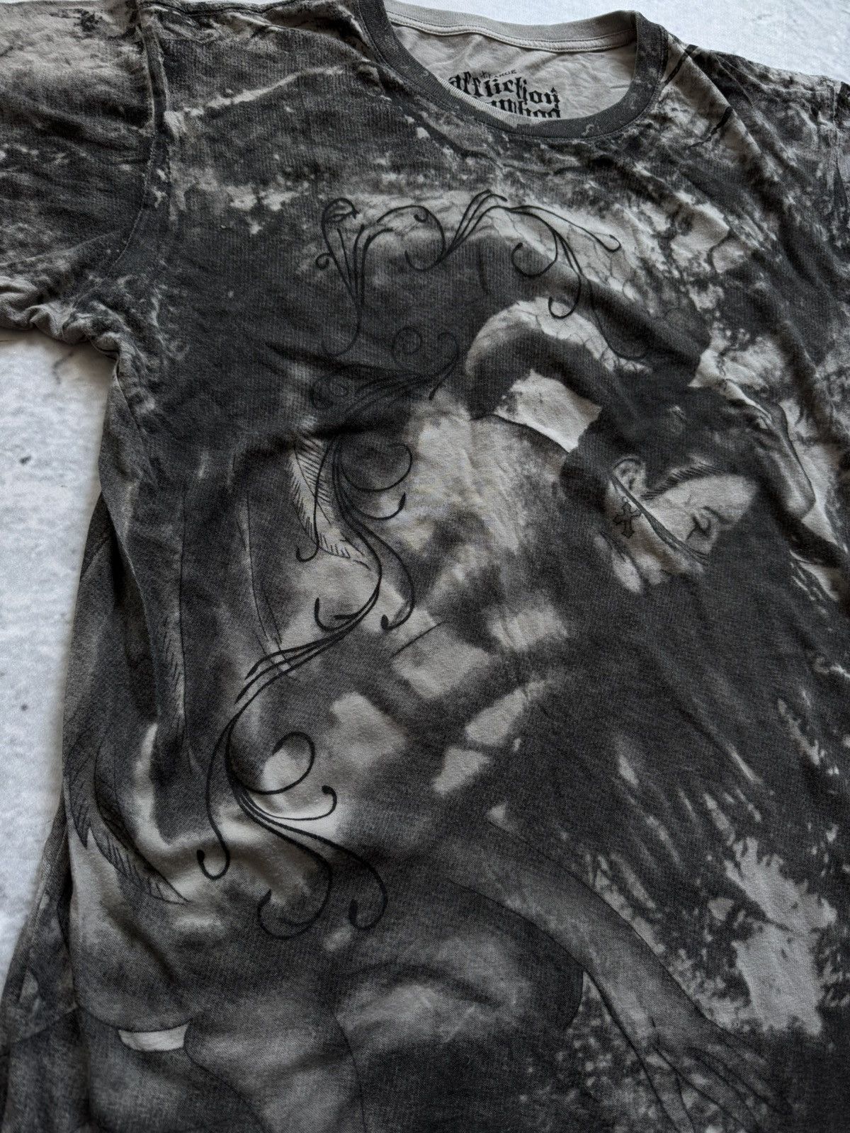 Affliction × Vintage 🔥🔥Vintage Affliction tee big logo full print Y2K Size US XL / EU 56 / 4 - 3 Thumbnail