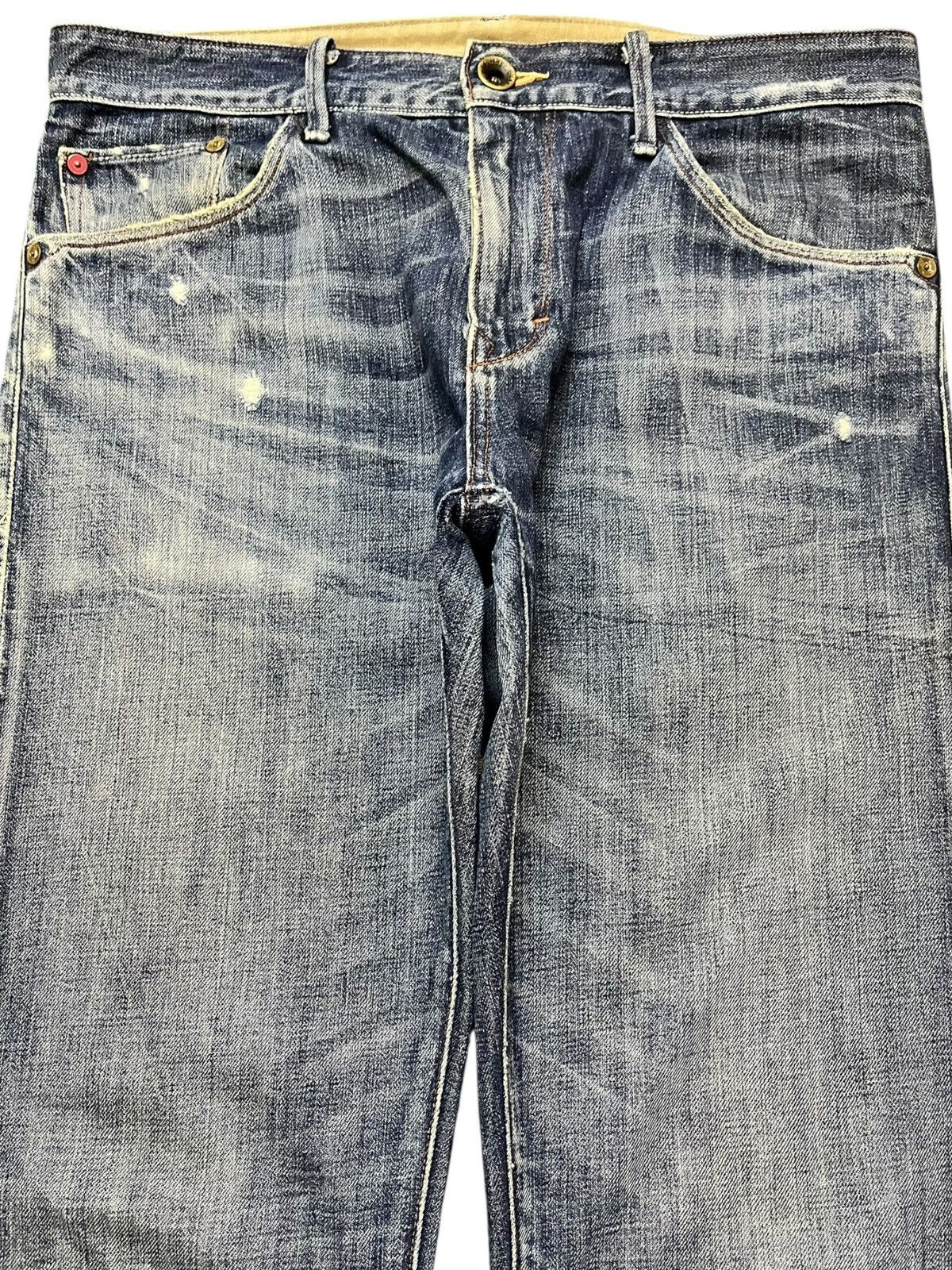 Banana Republic Vintage Banana Republic Blue Indigo Scratch Marks Denim Size US 32 / EU 48 - 2 Thumbnail